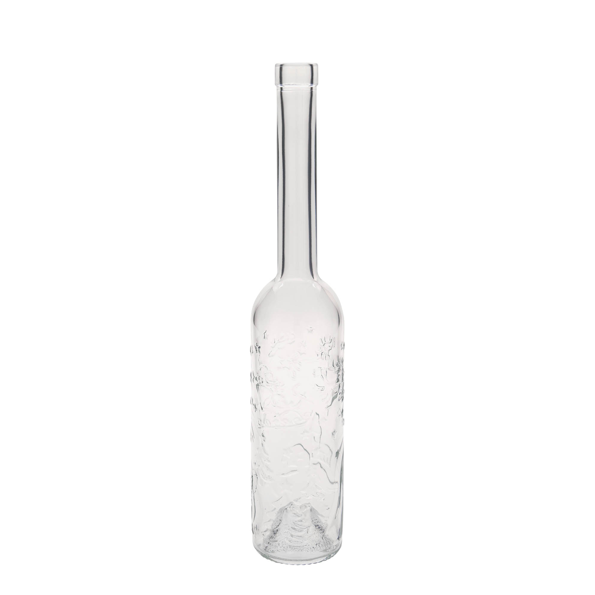 Bouteille en verre 350 ml 'Opera relief de Noël', bouchage: bouchon