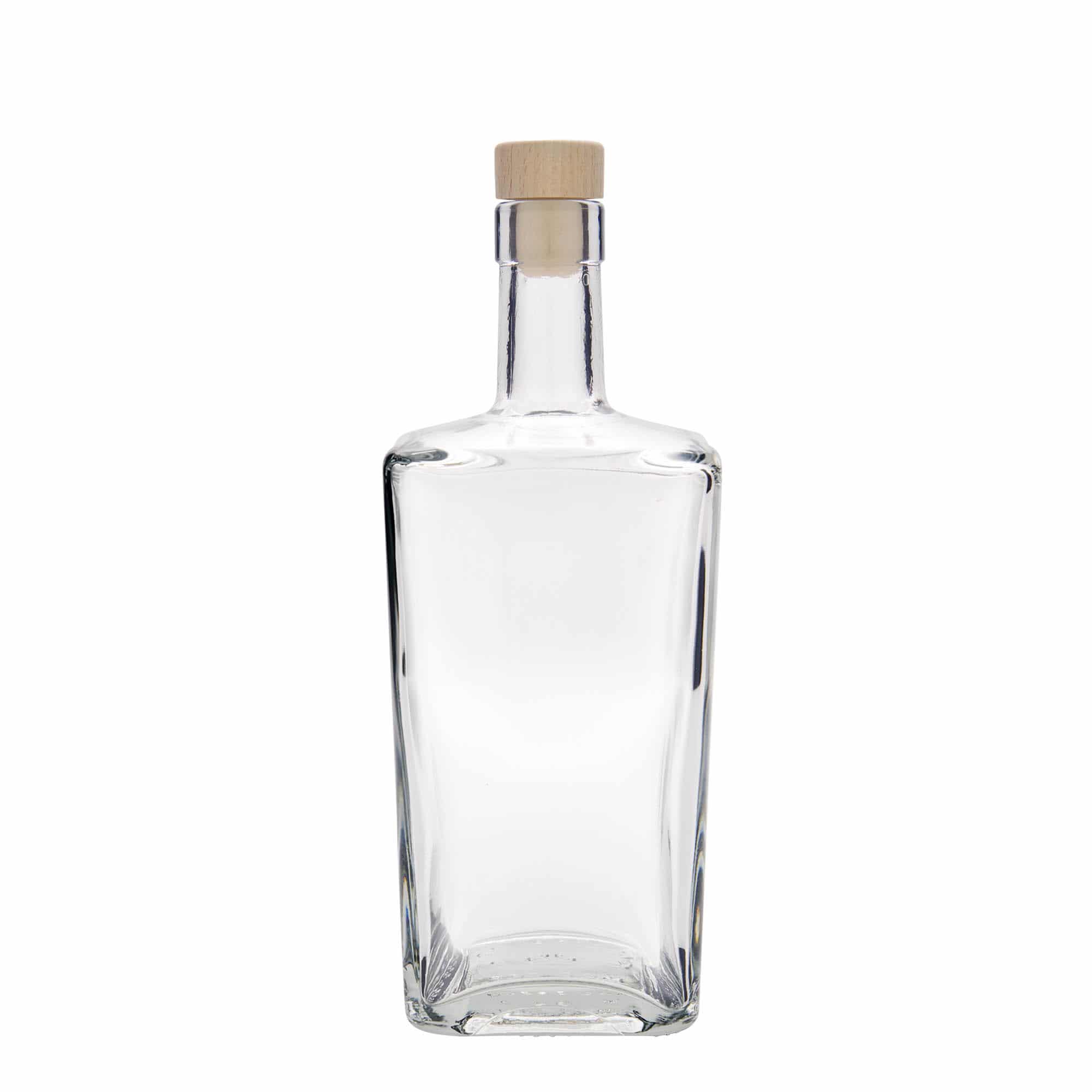 Bouteille en verre 700 ml 'Noël', carrée, bouchage: bouchon