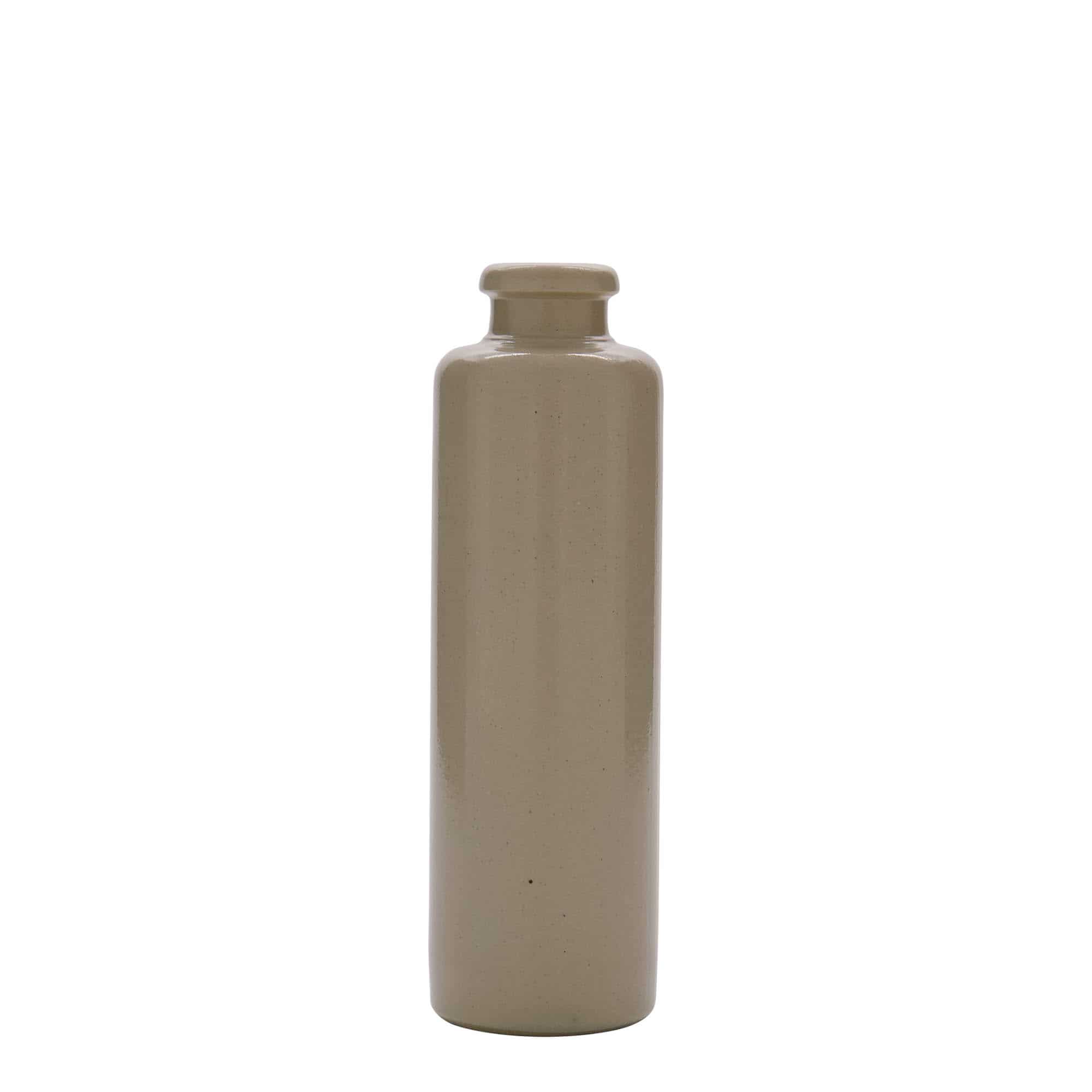 Chope en terre cuite 200 ml, grès, beige, bouchage: bouchon