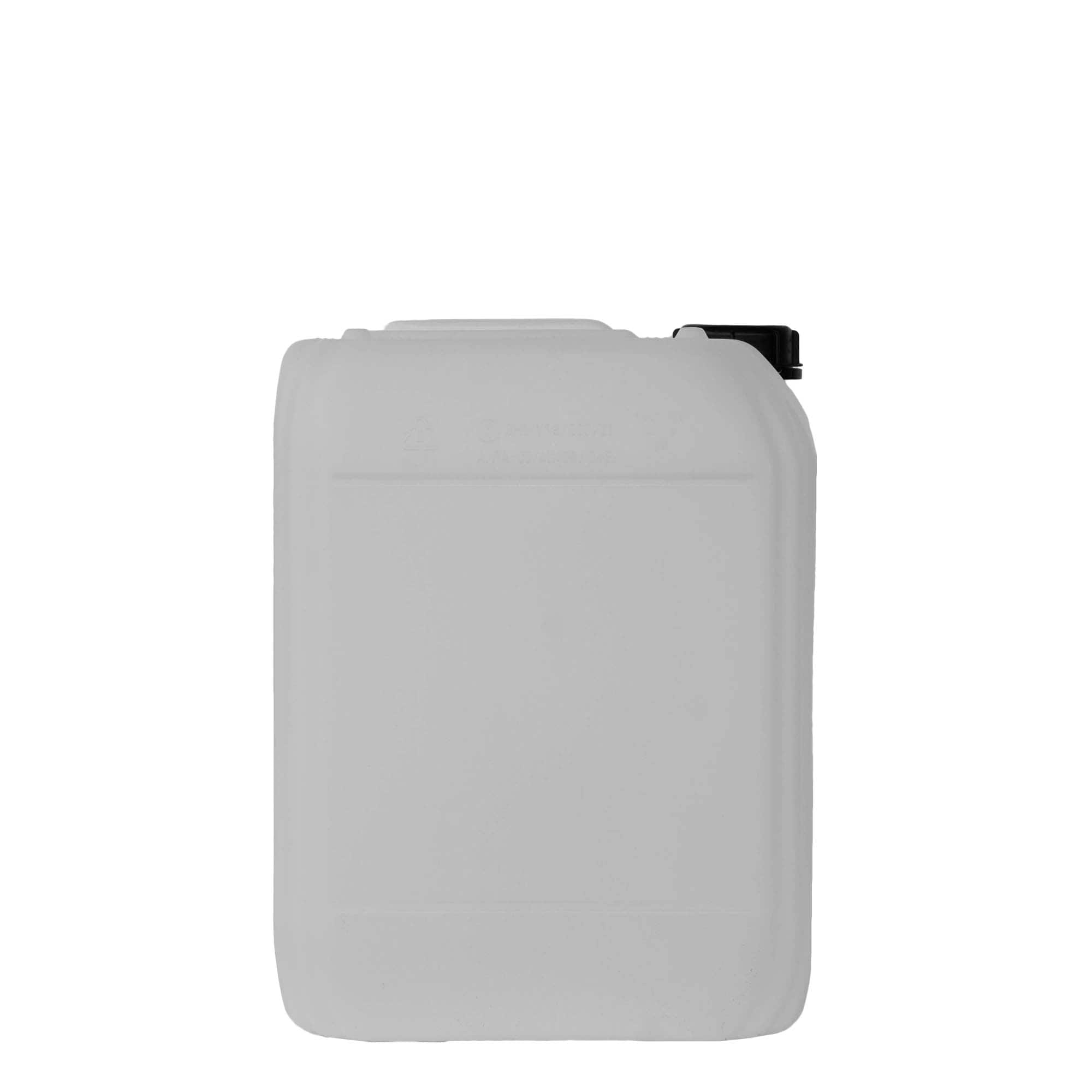 Bidon 20 l, rectangulaire, plastique PEHD, nature, bouchage: ND 60