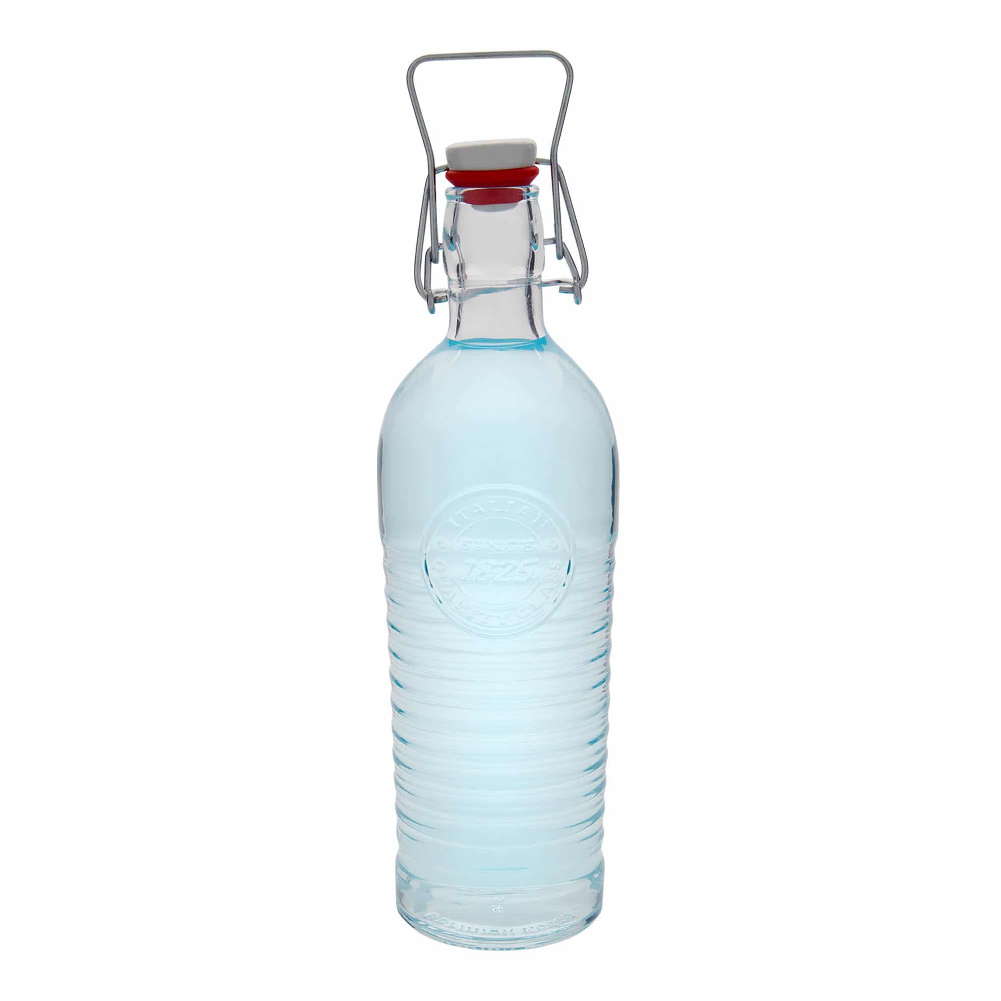 Glazen fles 'Officina 1825', 1200 ml, monding: beugelsluiting