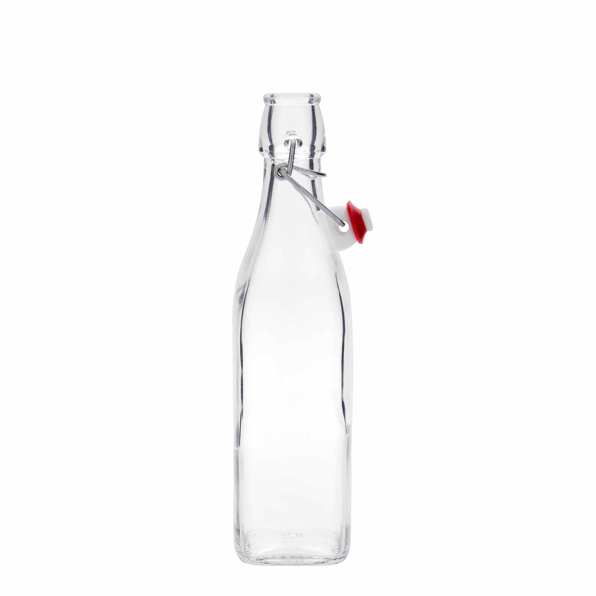 Bouteille en verre 500 ml 'Swing', carrée, bouchage: bouchon mécanique