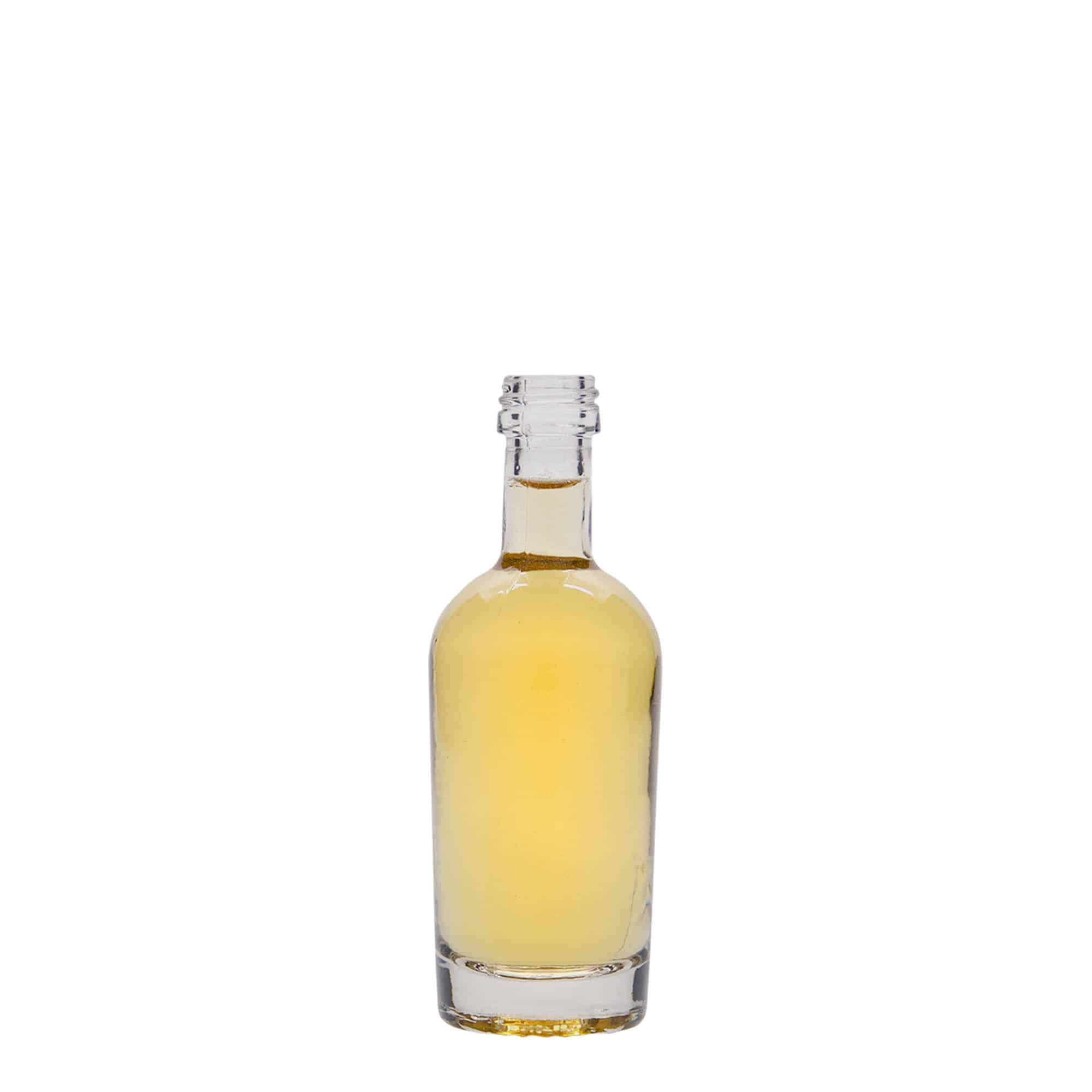 Bouteille en verre 50 ml 'Pepe', bouchage: PP 18