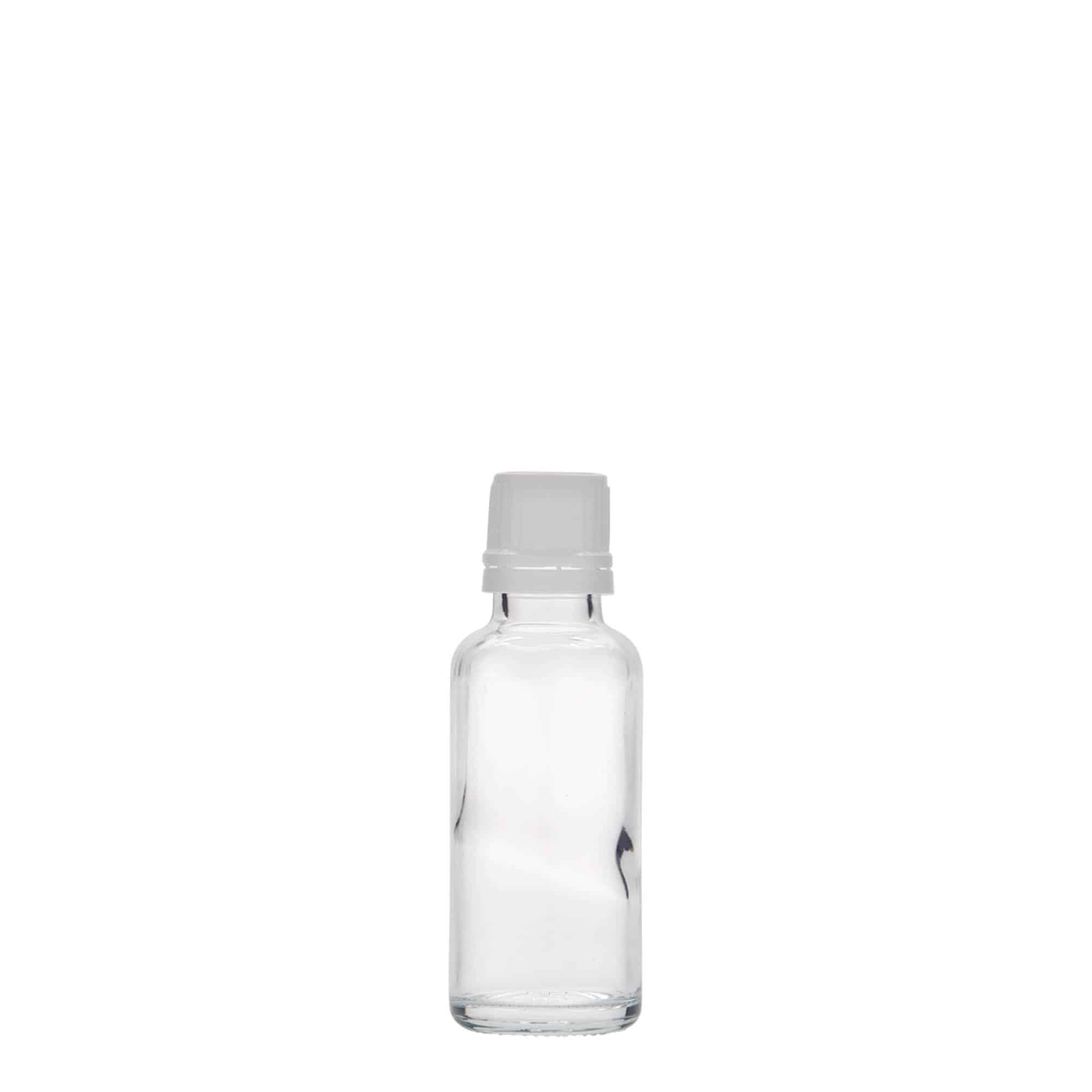 Medicijnfles, 30 ml, glas, monding: DIN 18