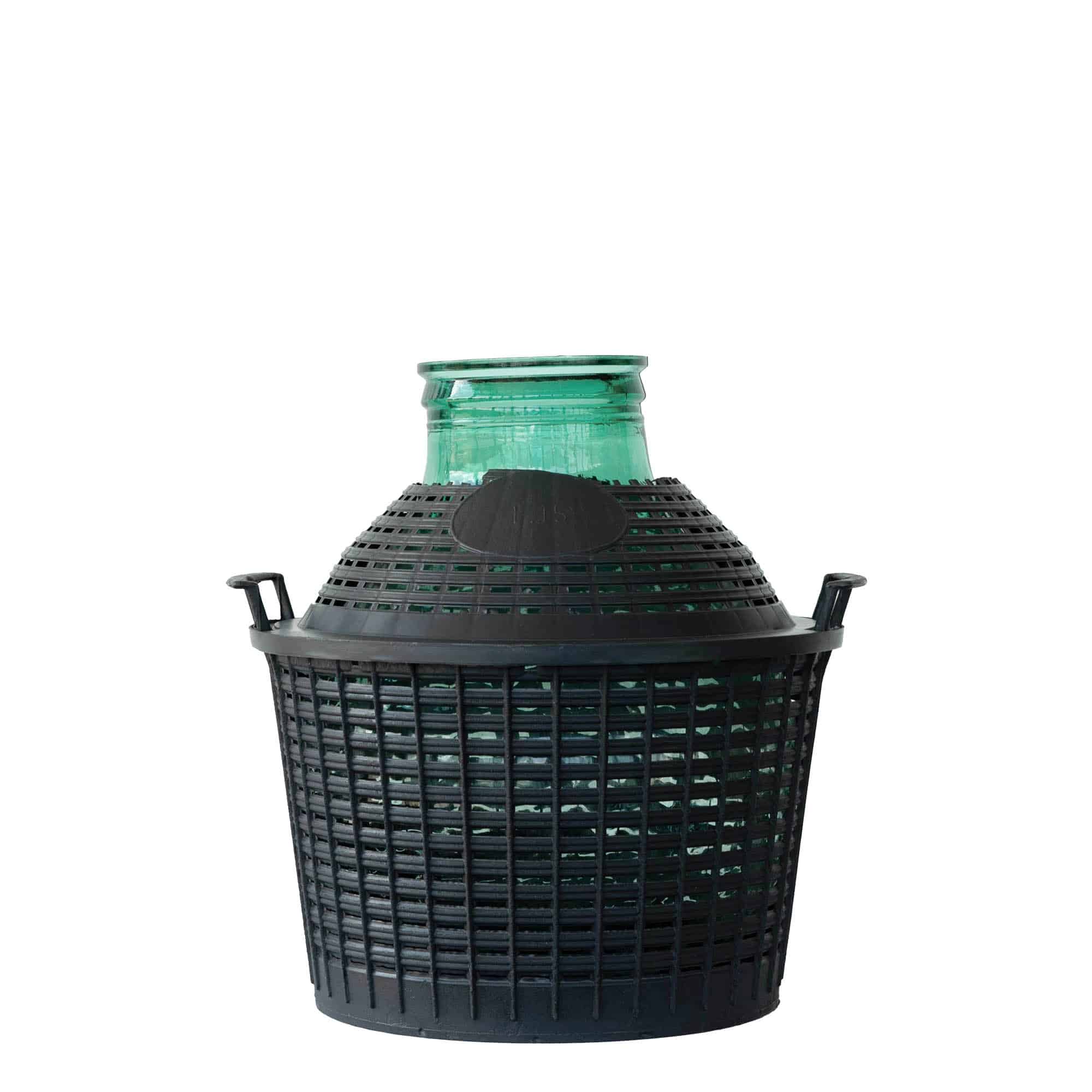 Ballonfles brede hals, 15 l, glas, monding: stulpdeksel