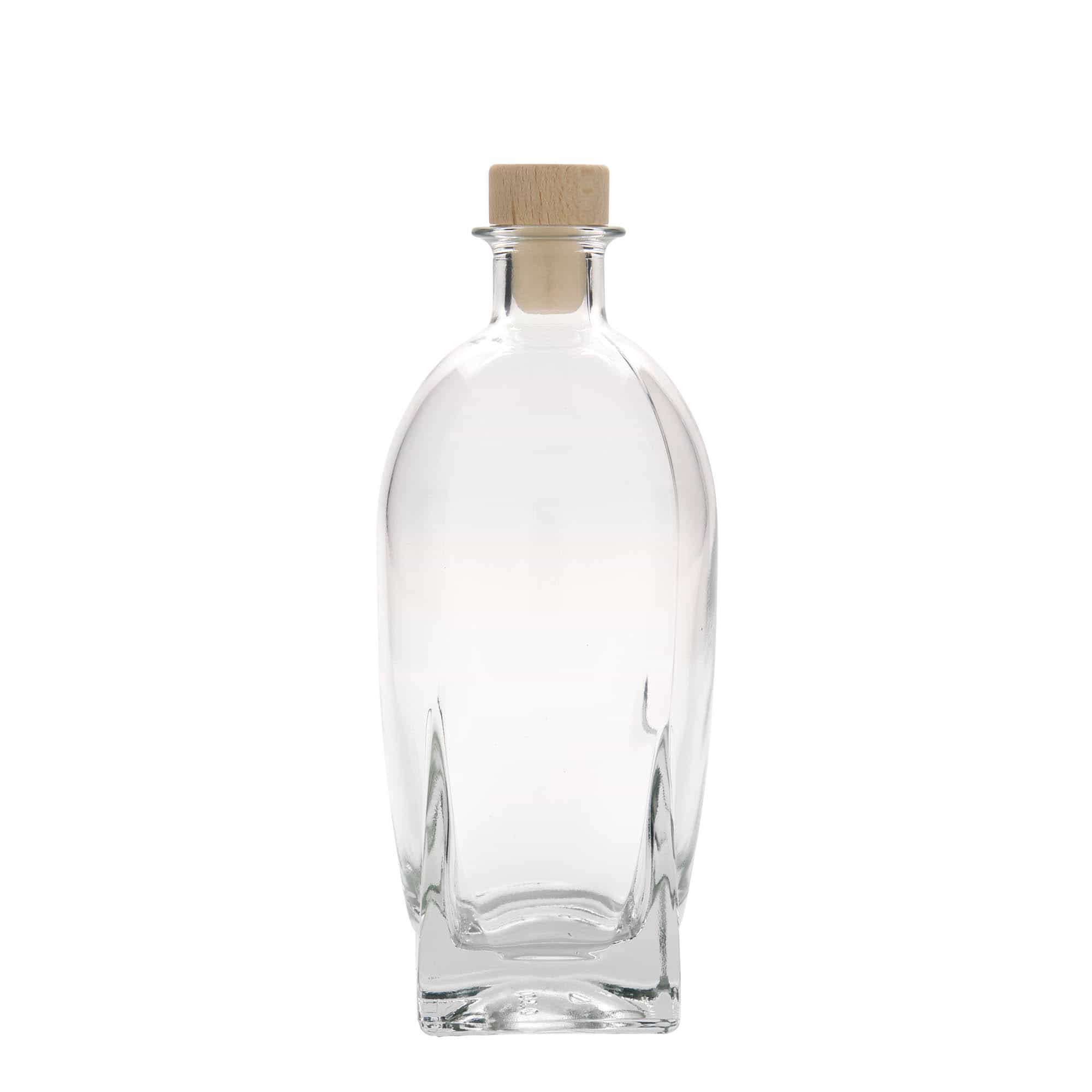 Bouteille en verre 500 ml 'Zino', carrée, bouchage: bouchon