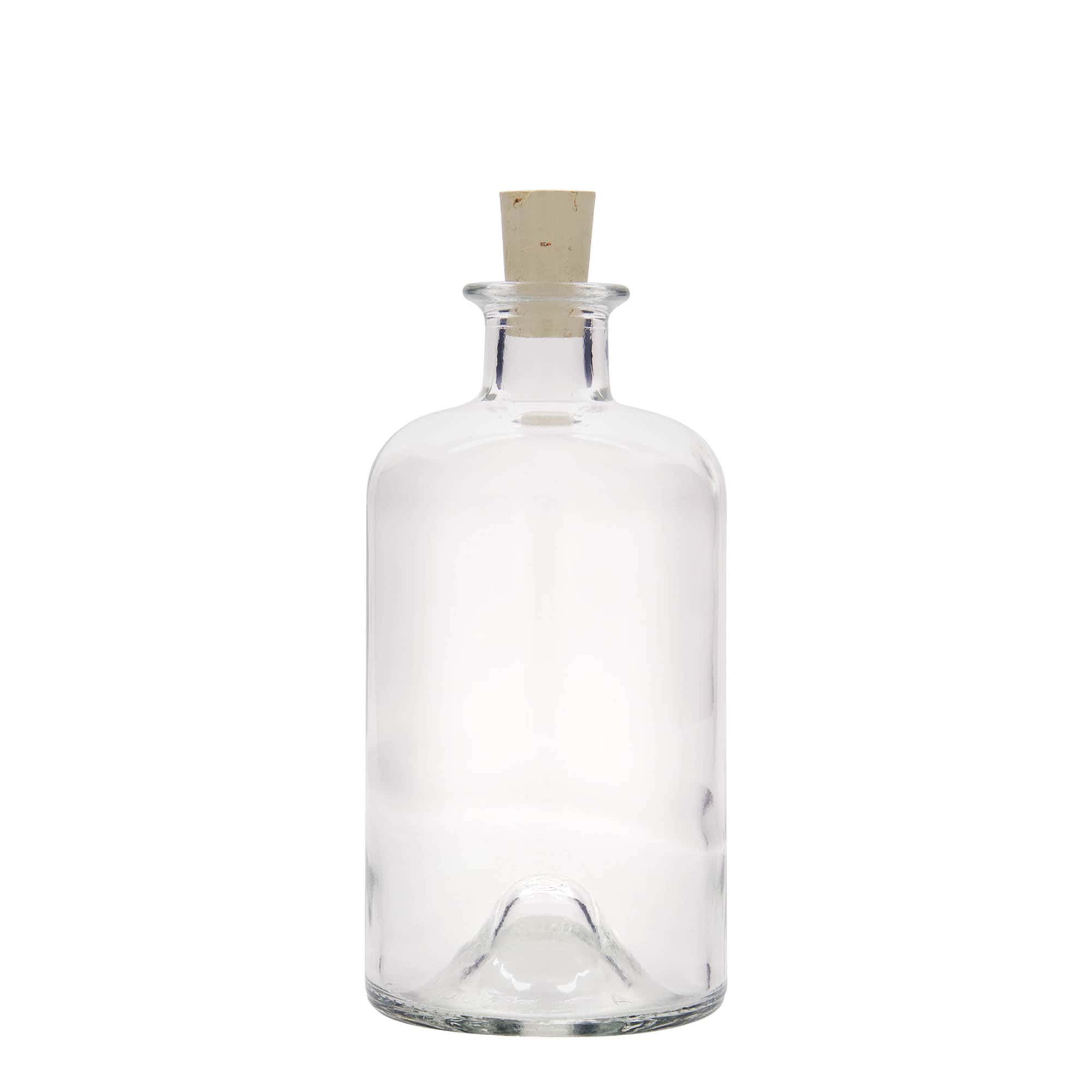 Glazen fles Apotheker 'Doktor', 500 ml, monding: kurk