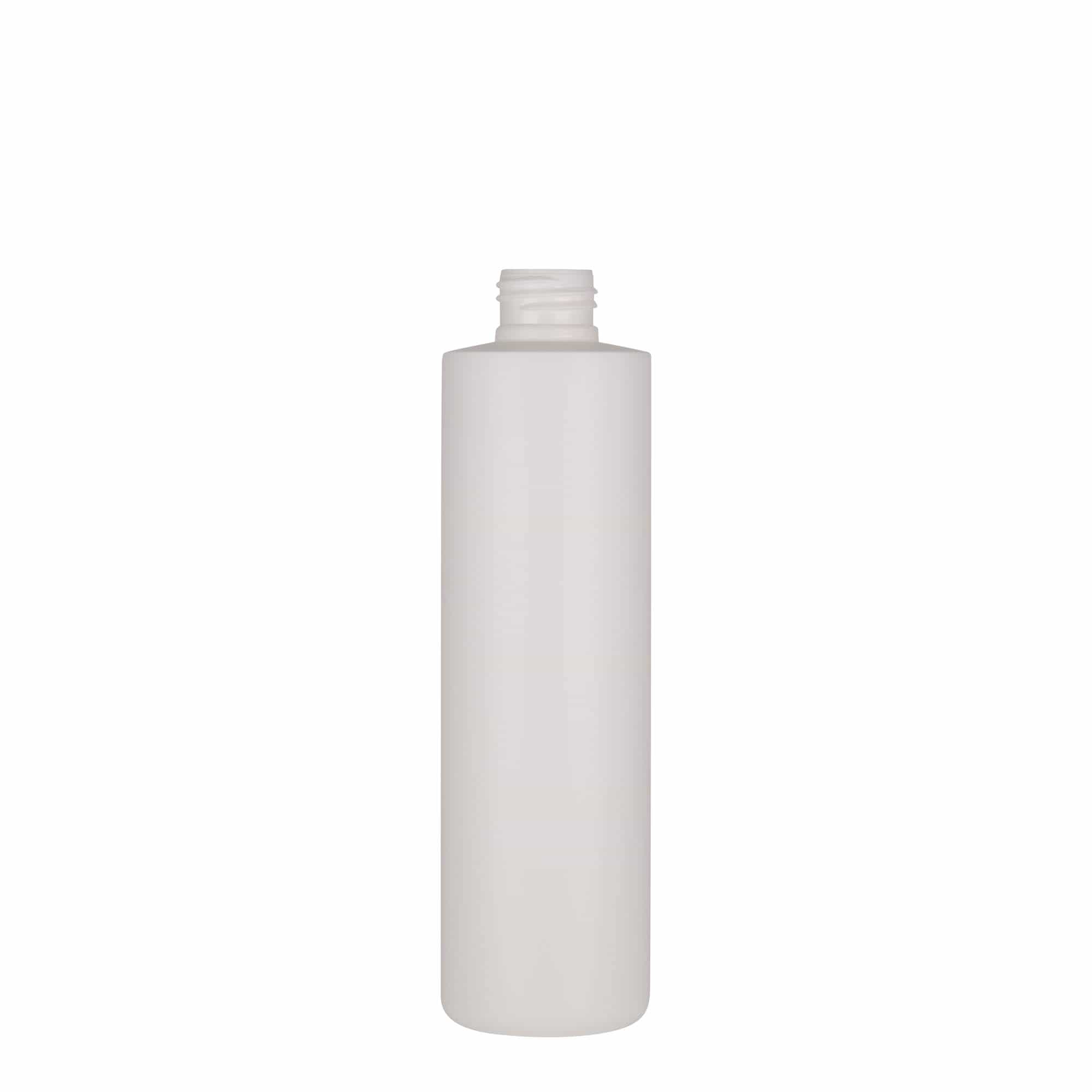 Bouteille en plastique 250 ml 'Pipe', Green PEHD, blanche, bouchage: GPI 24/410