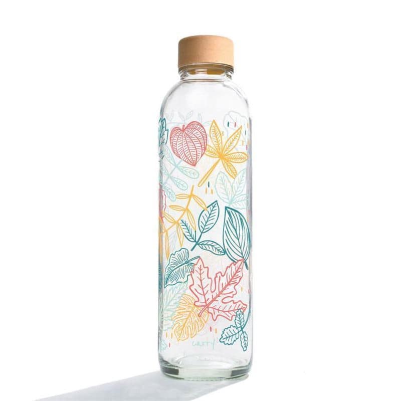 Gourde 700 ml 'CARRY Bottle', motif : Falling Leaves, bouchage: Bougage à vis