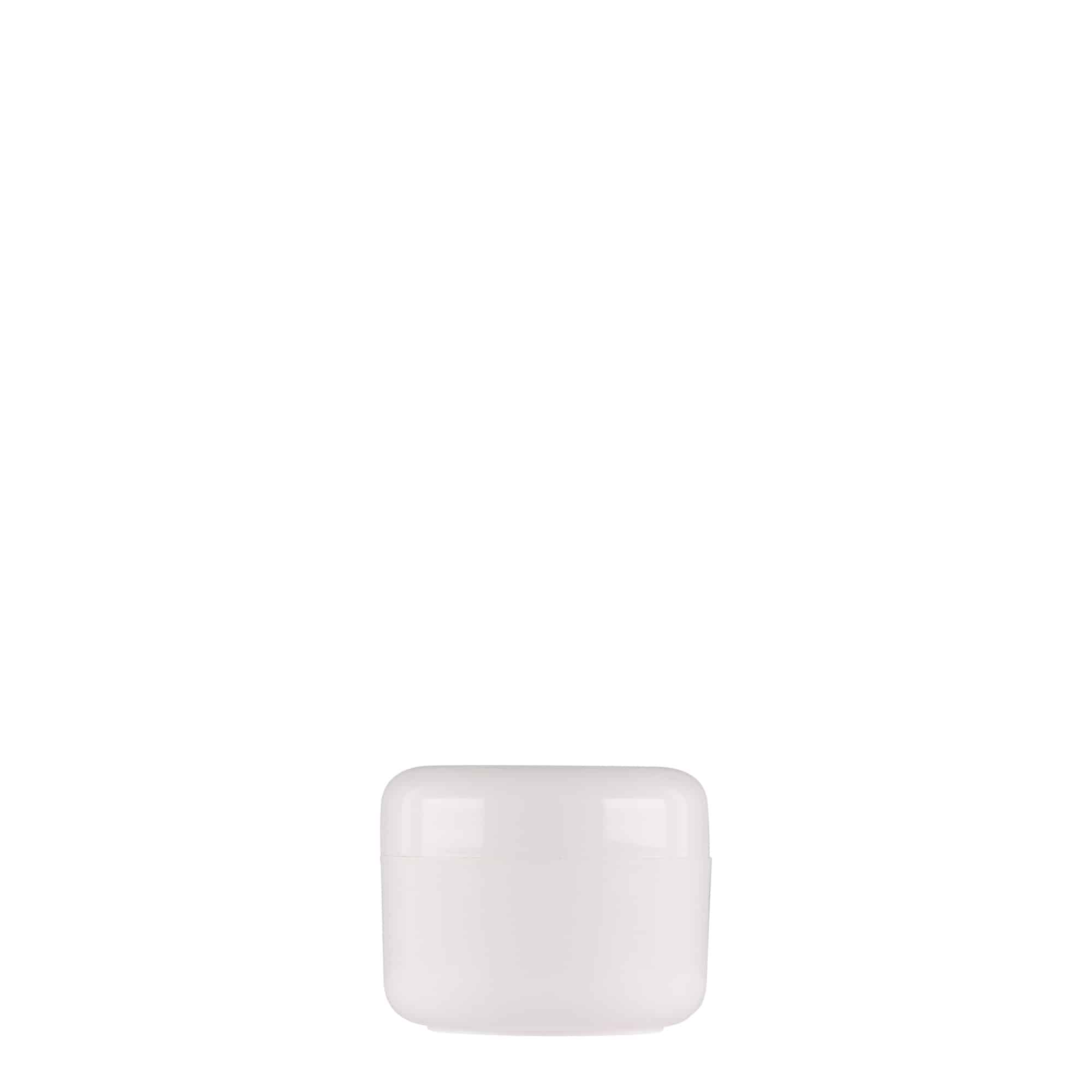 Boîte en plastique 15 ml 'Bianca', PP, blanche, bouchage: Bougage à vis