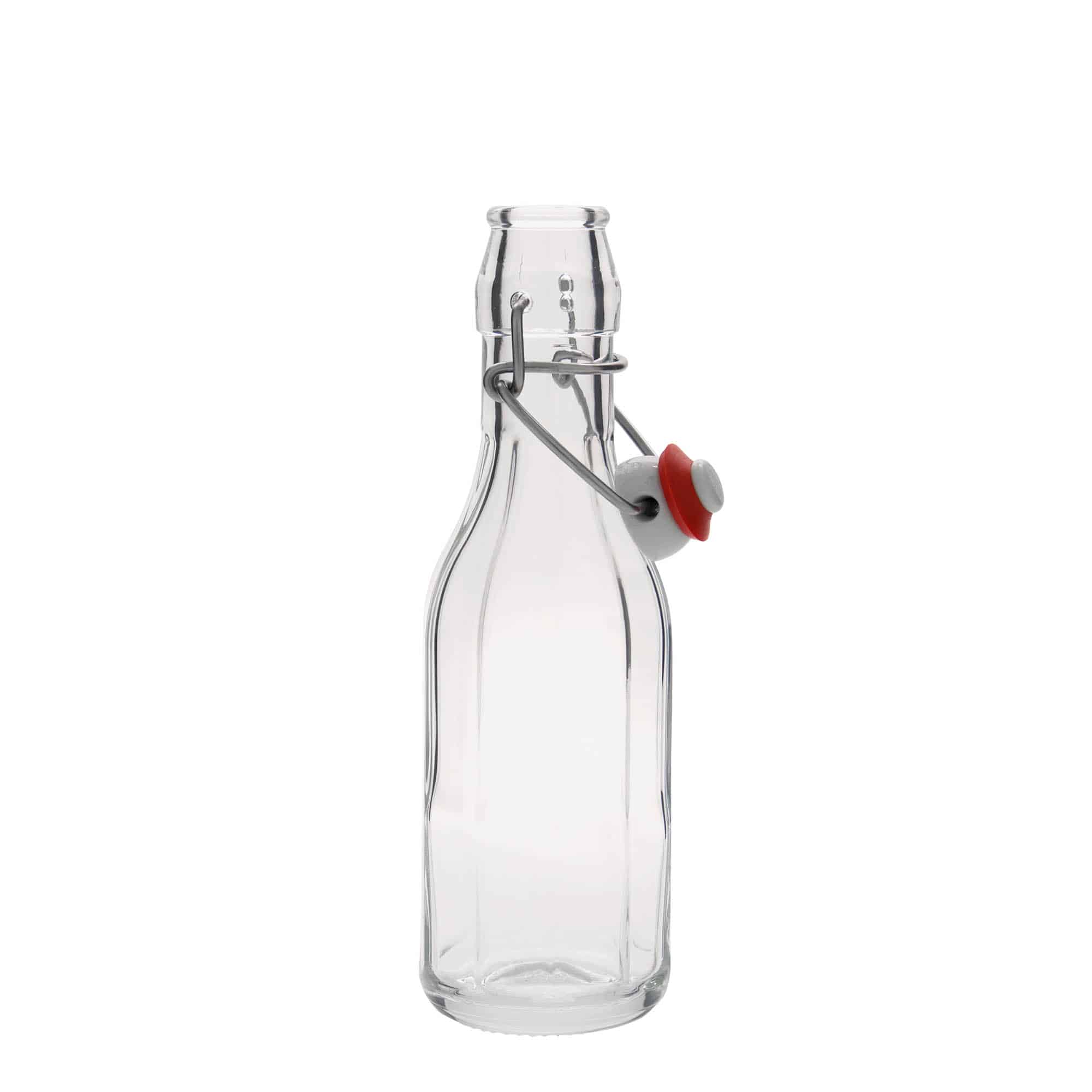 Bouteille en verre 250 ml 'Bravo', décagonale, bouchage: bouchon mécanique