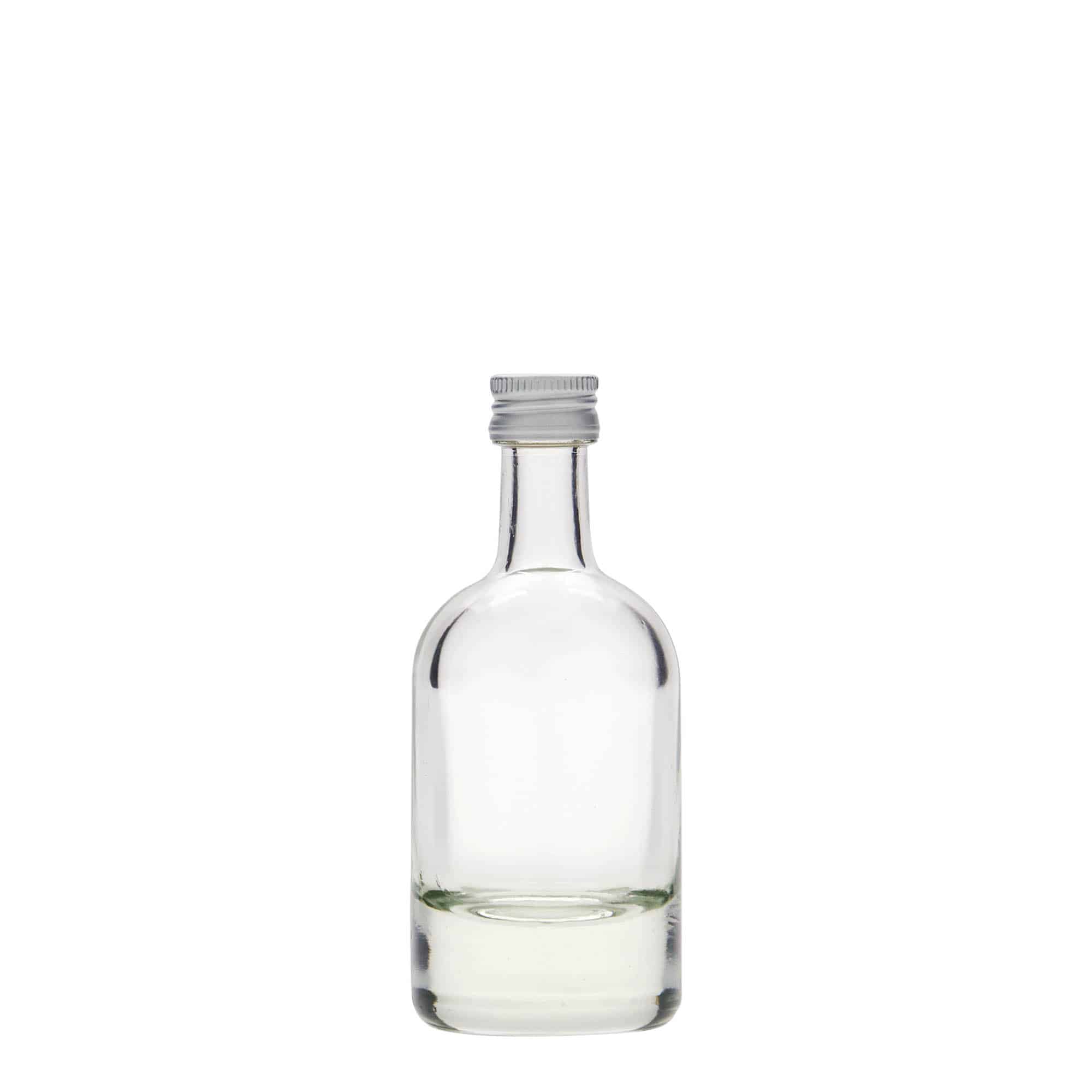 Bouteille en verre 50 ml 'Linea Uno', bouchage: PP 18