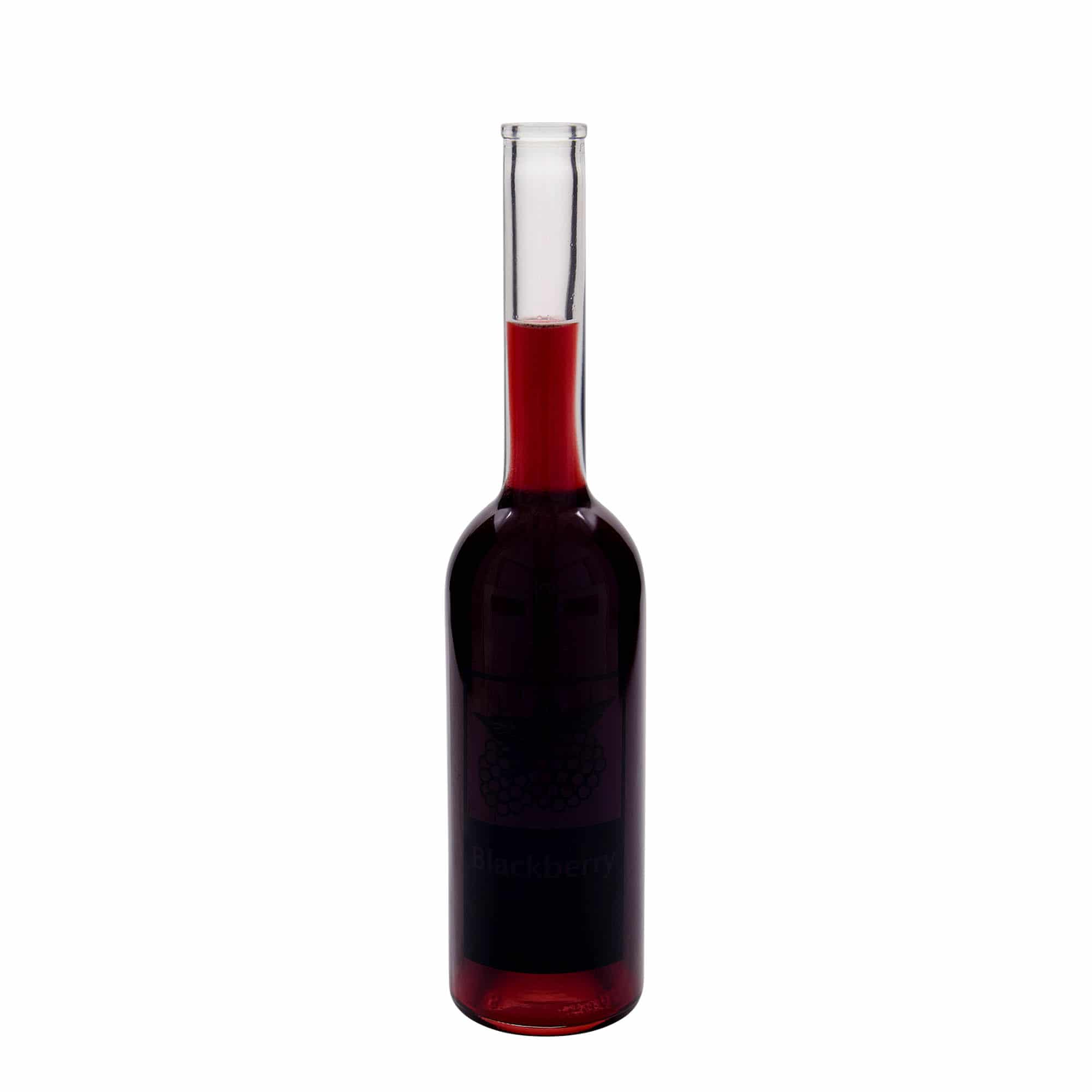 Bouteille en verre 500 ml 'Opera', motif : Blackberry, bouchage: bouchon