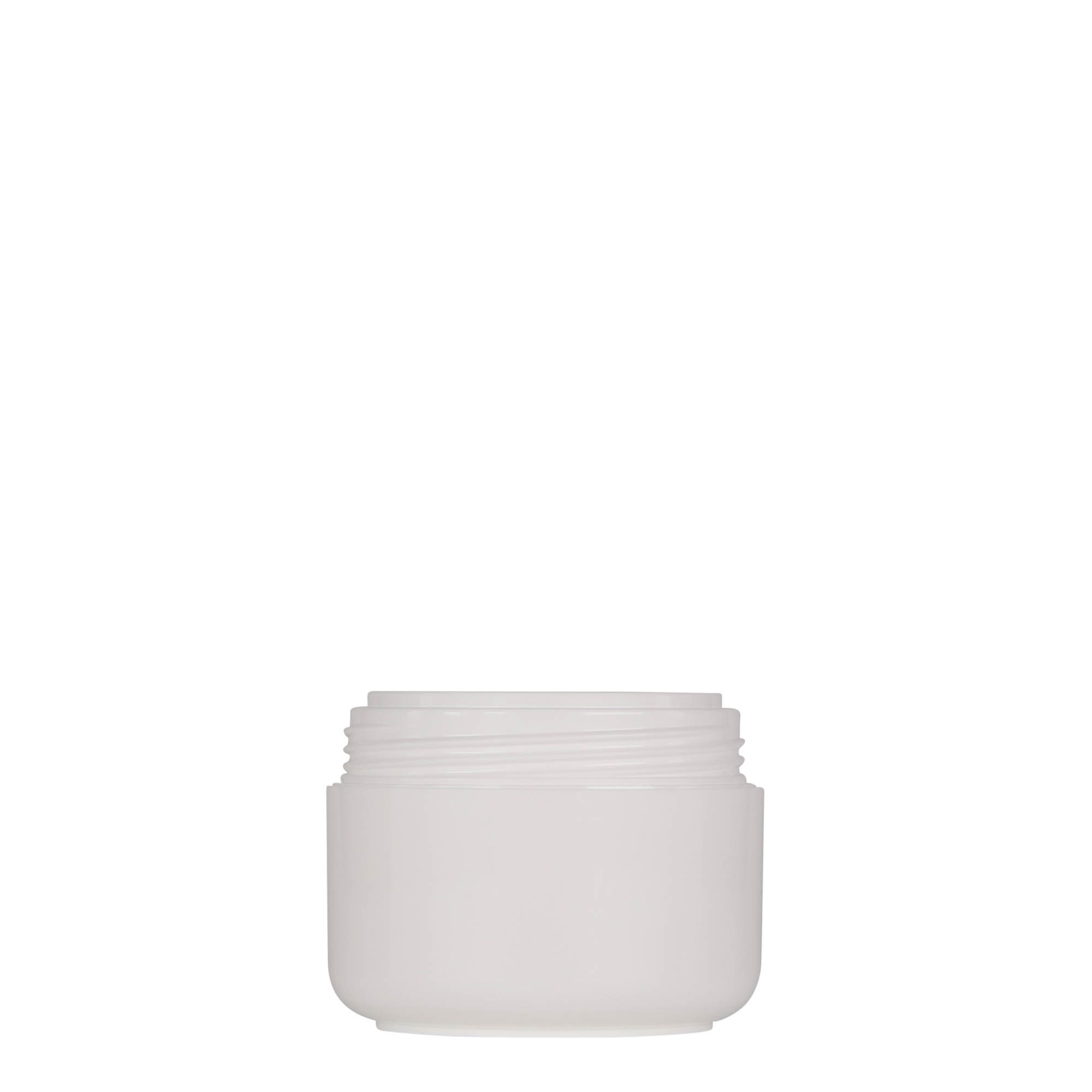 Plastic pot 'Bianca', 50 ml, PP, wit, monding: schroefsluiting