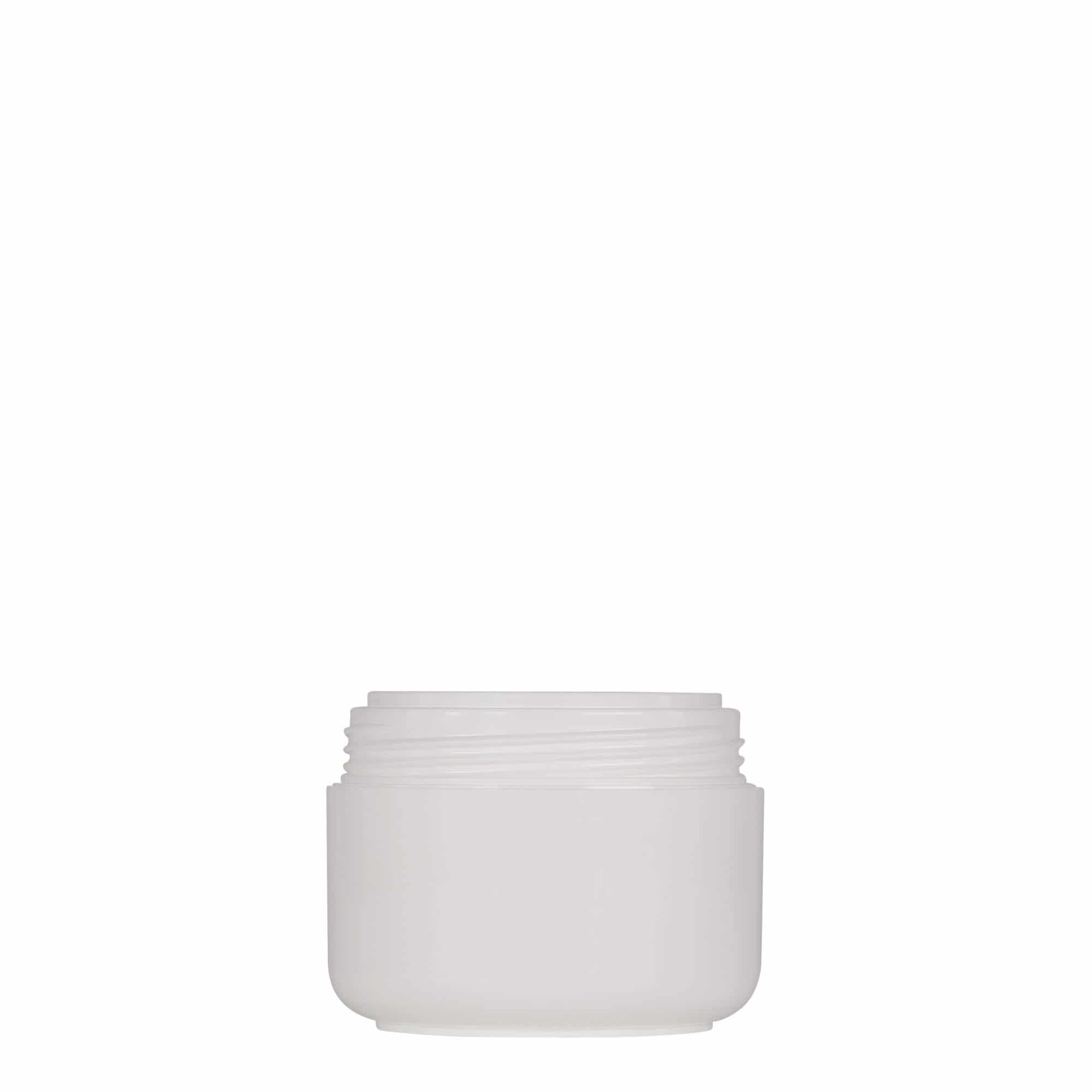 Boîte en plastique 50 ml 'Bianca', PP, blanche, bouchage: Bougage à vis