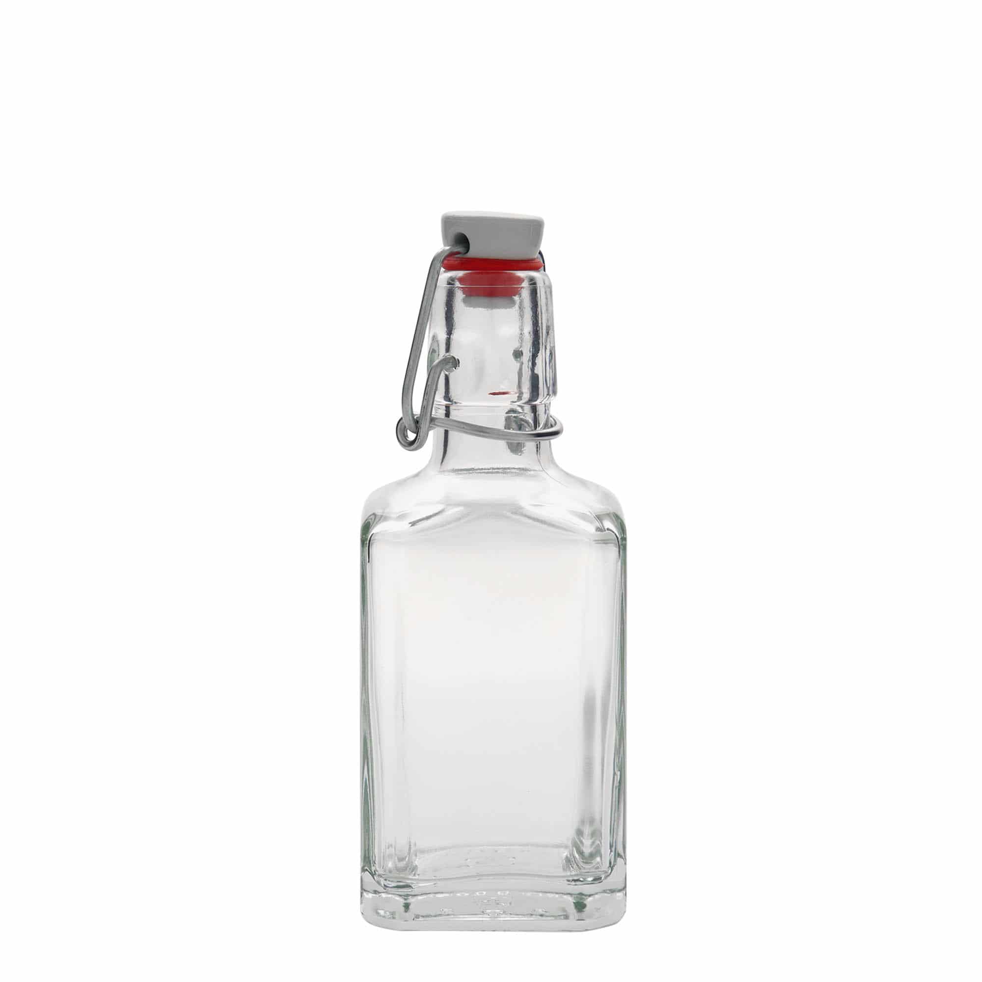 Bouteille en verre 250 ml 'Rialto', carrée, bouchage: bouchon mécanique