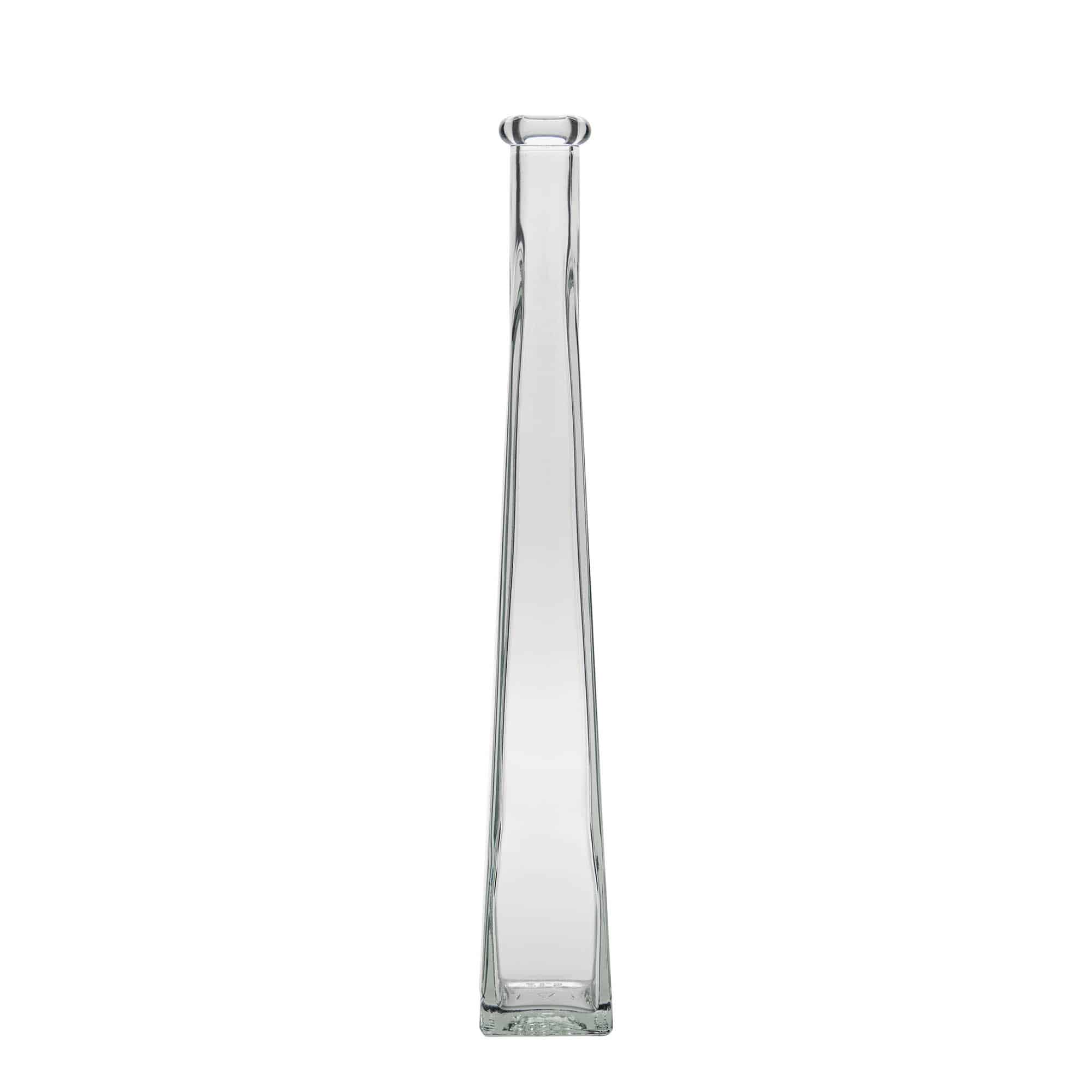 Bouteille en verre 200 ml 'Dama Quadrato', carrée, bouchage: bouchon