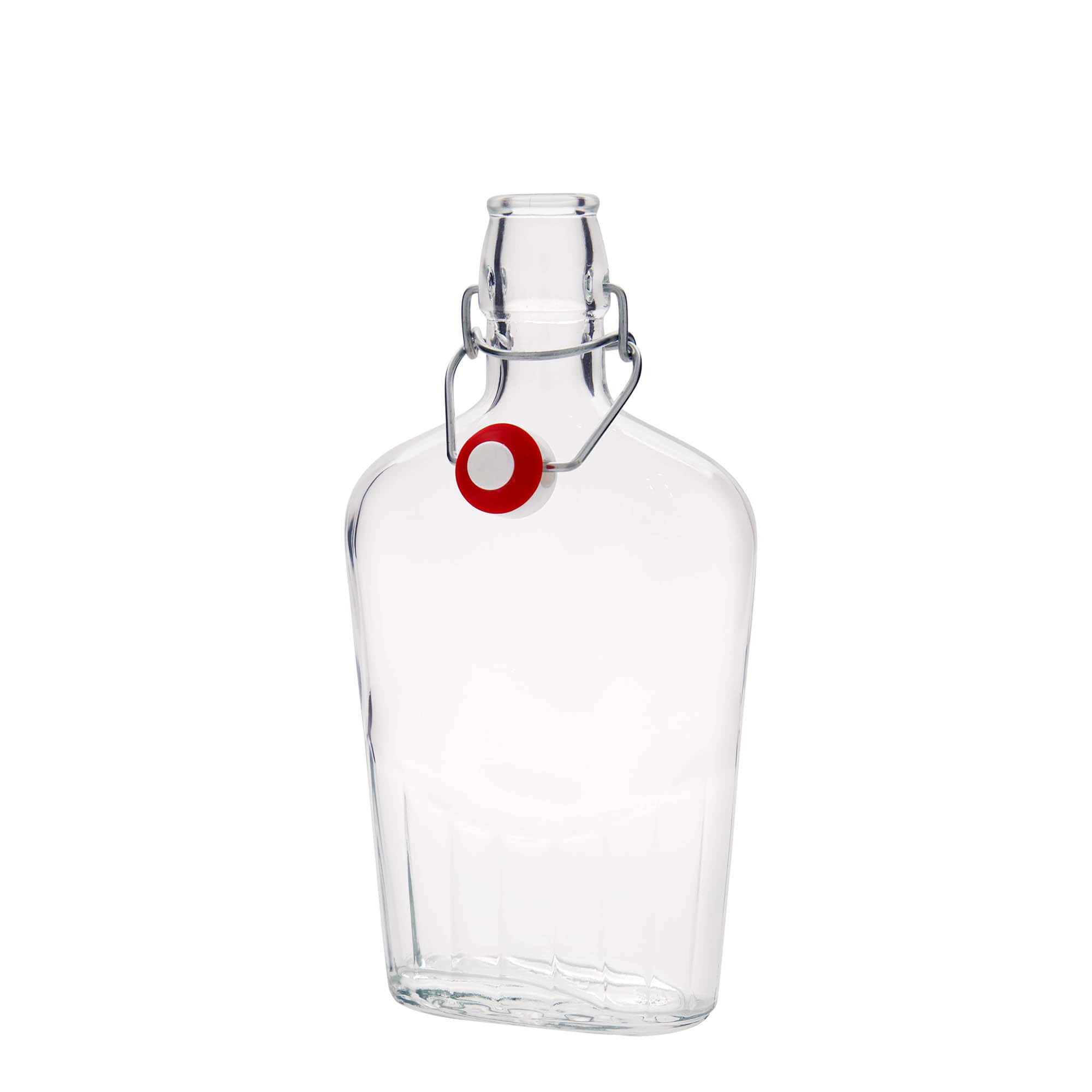 Bouteille en verre 500 ml 'Fiaschetta', ovale, bouchage: bouchon mécanique