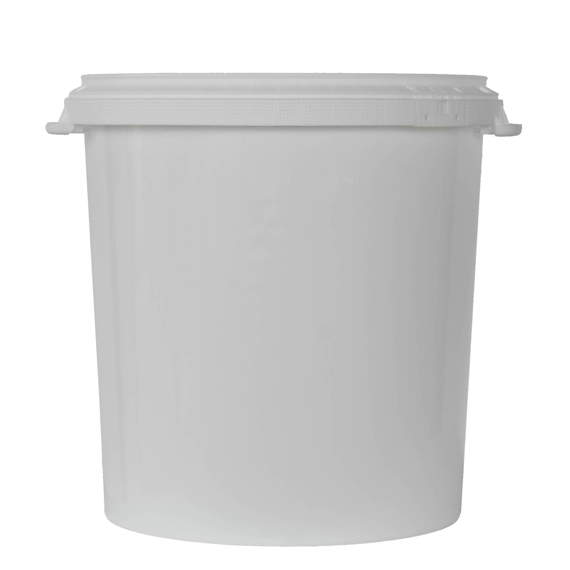 Seau 30 l, plastique PP, blanc