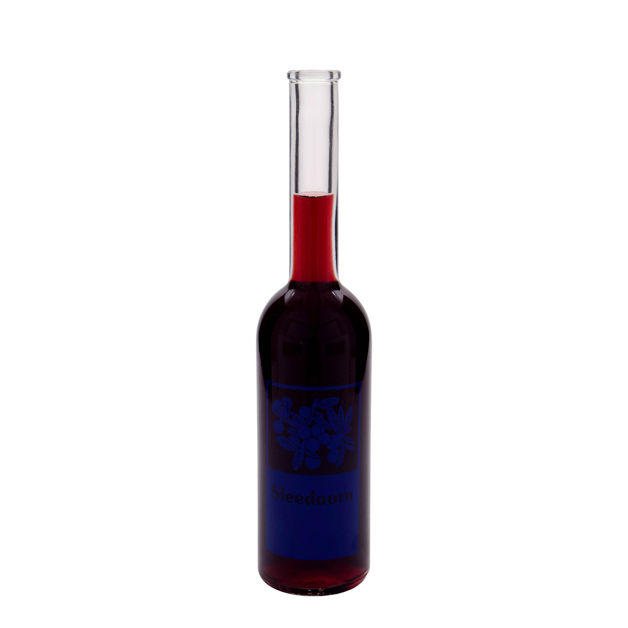 Bouteille en verre 500 ml 'Opera', motif : Sleedoorn, bouchage: bouchon