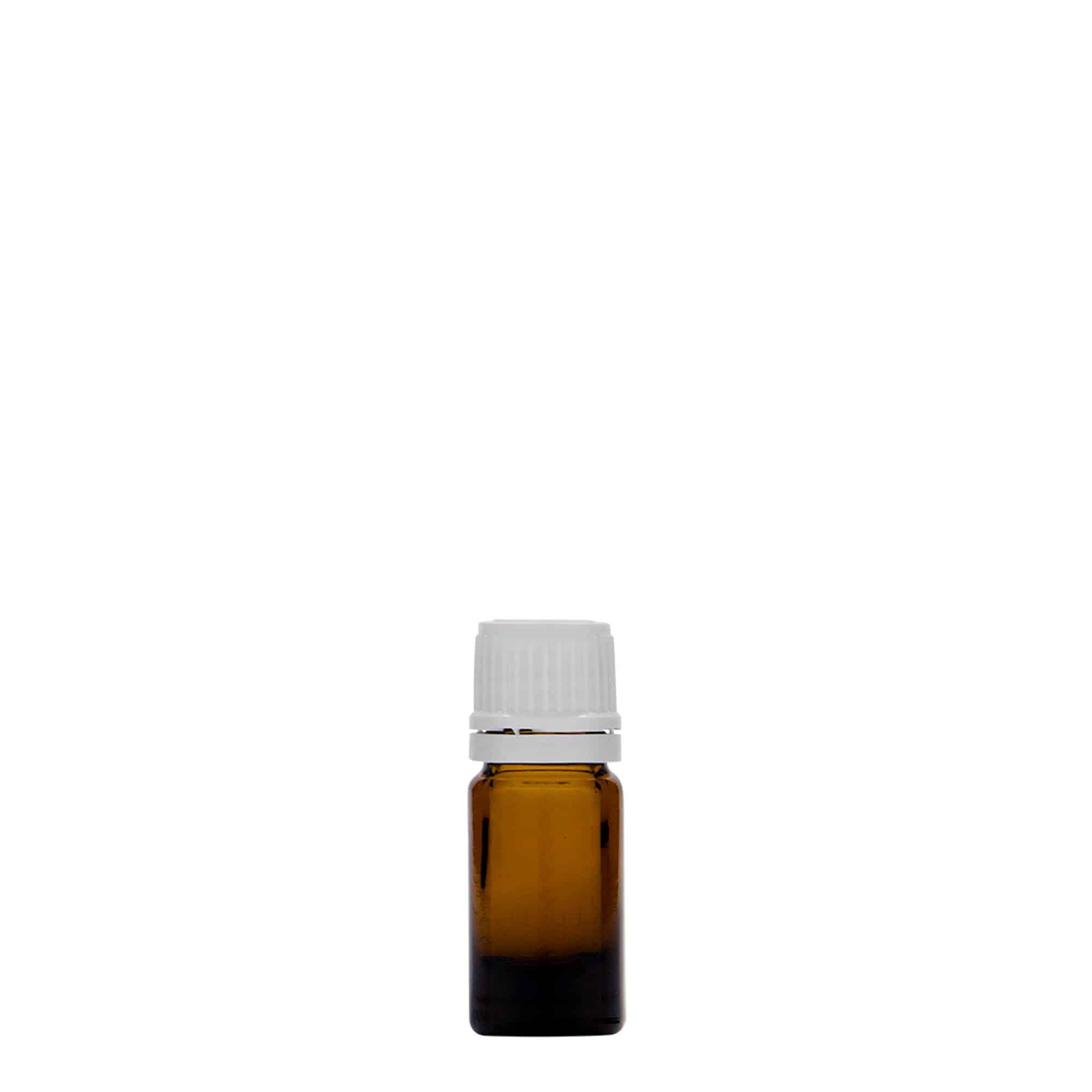 Flacon pharmaceutique 5 ml, verre, brun, bouchage: DIN 18