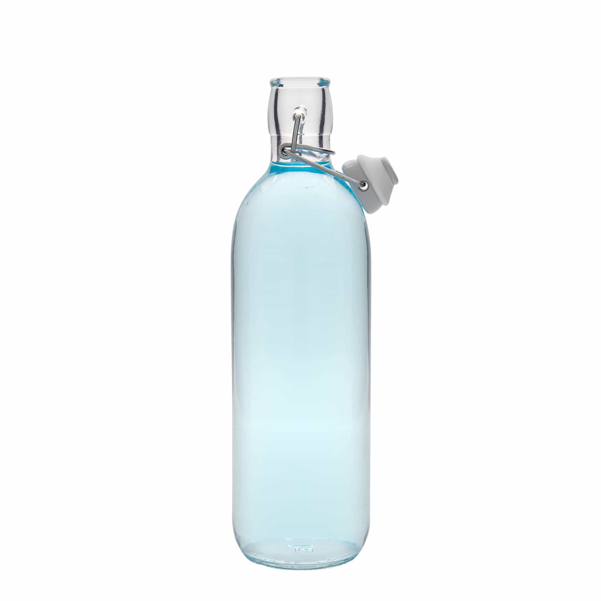 Glazen fles 'Emilia', 1000 ml, monding: beugelsluiting