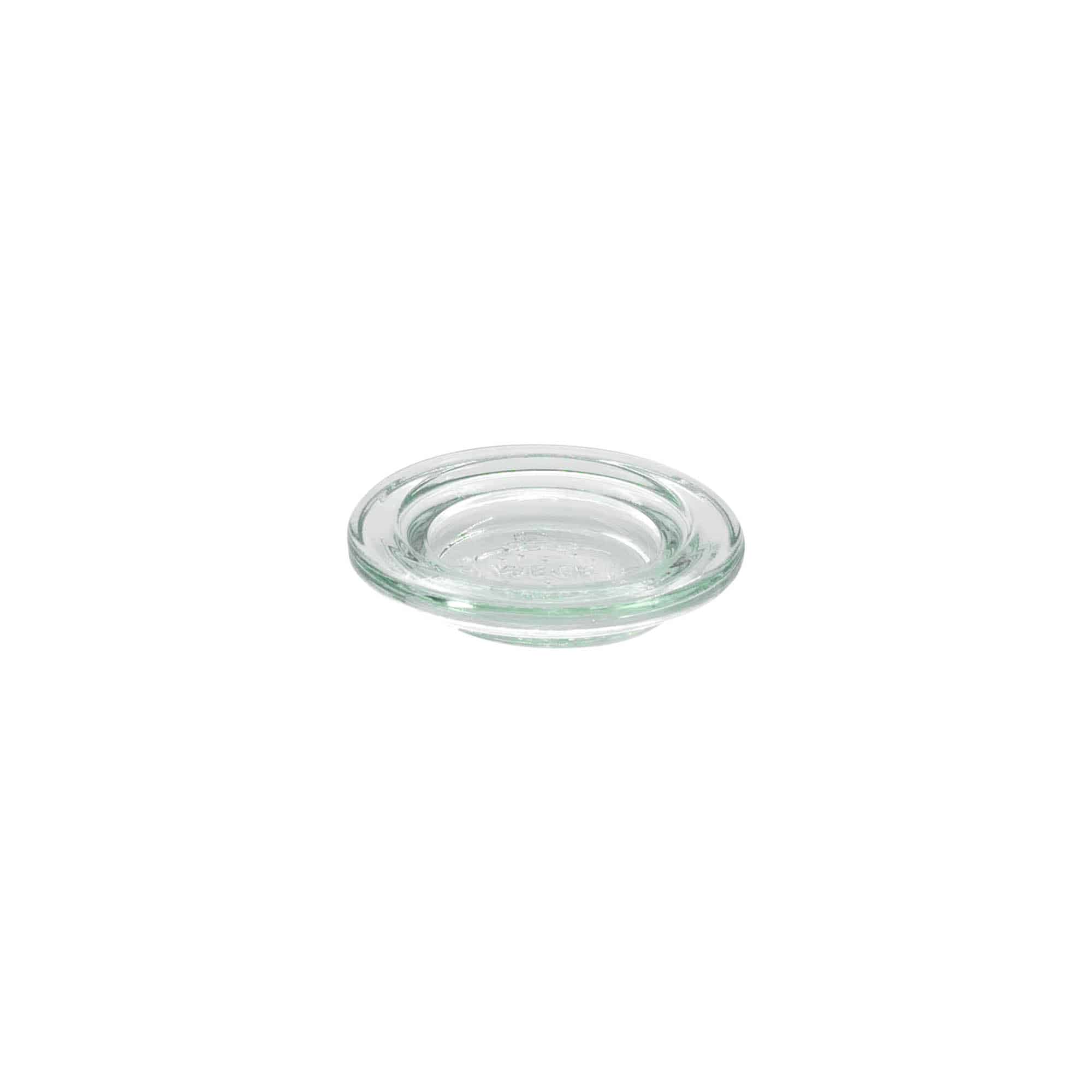 Couvercle en verre WECK aux bords arrondis, pour bouchage: RR40