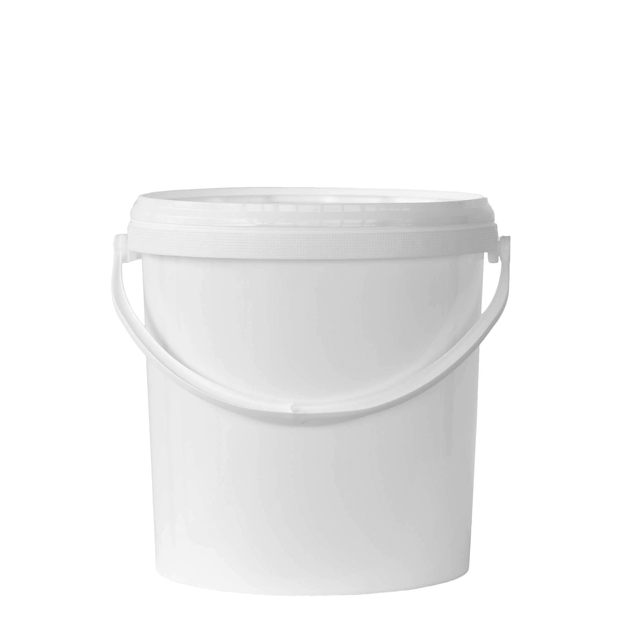 Seau 10 l, plastique PP, blanc