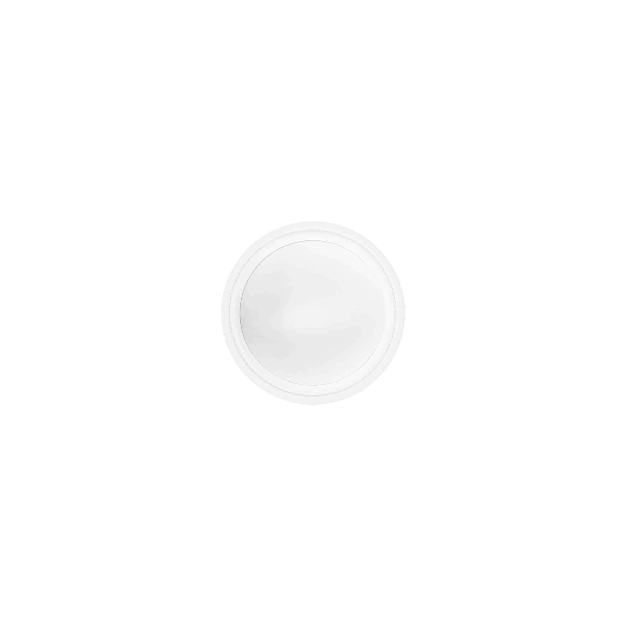 Bougage à vis 10 ml, plastique SAN, blanc