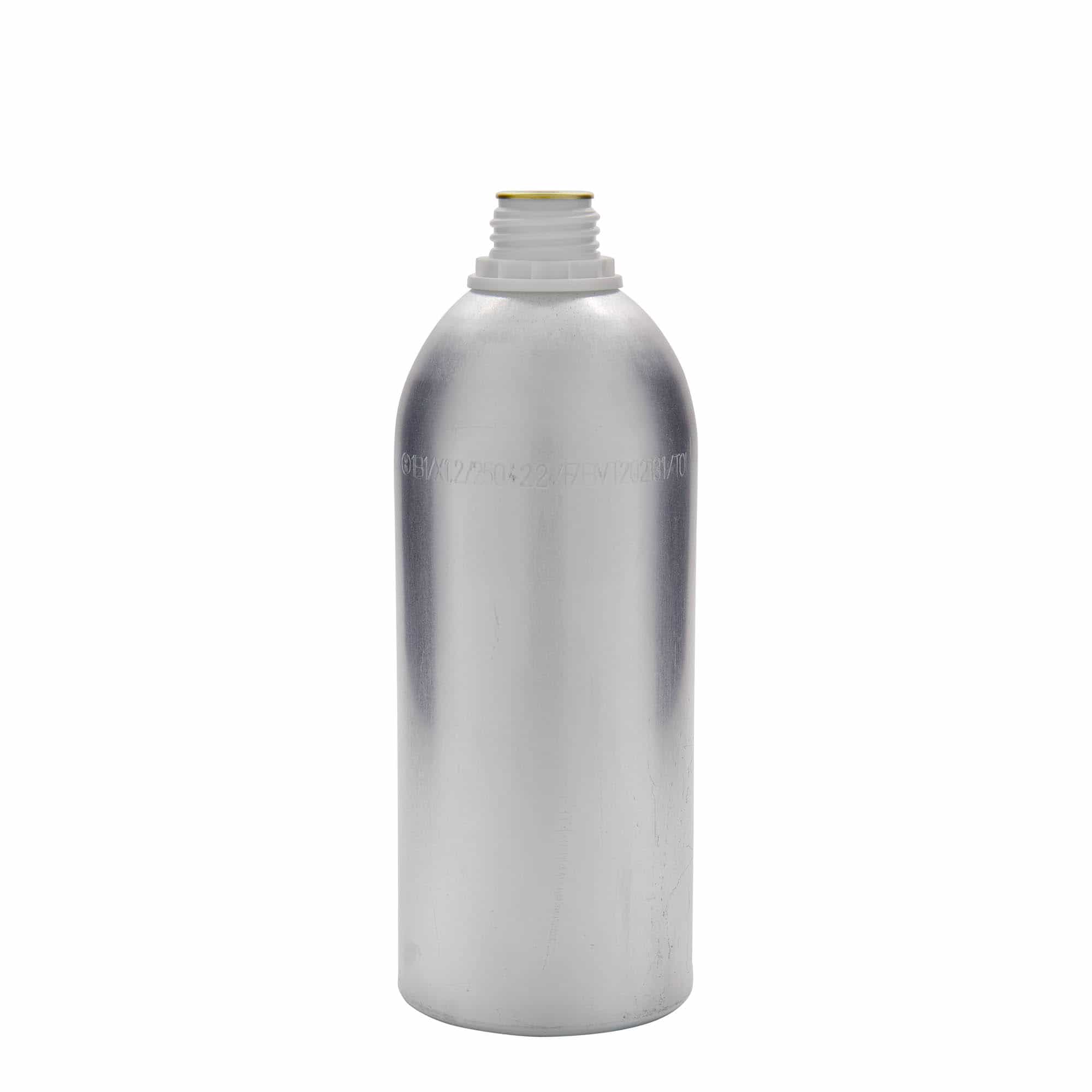 Bouteille en aluminium 1100 ml, métal, argenté, bouchage: DIN 32