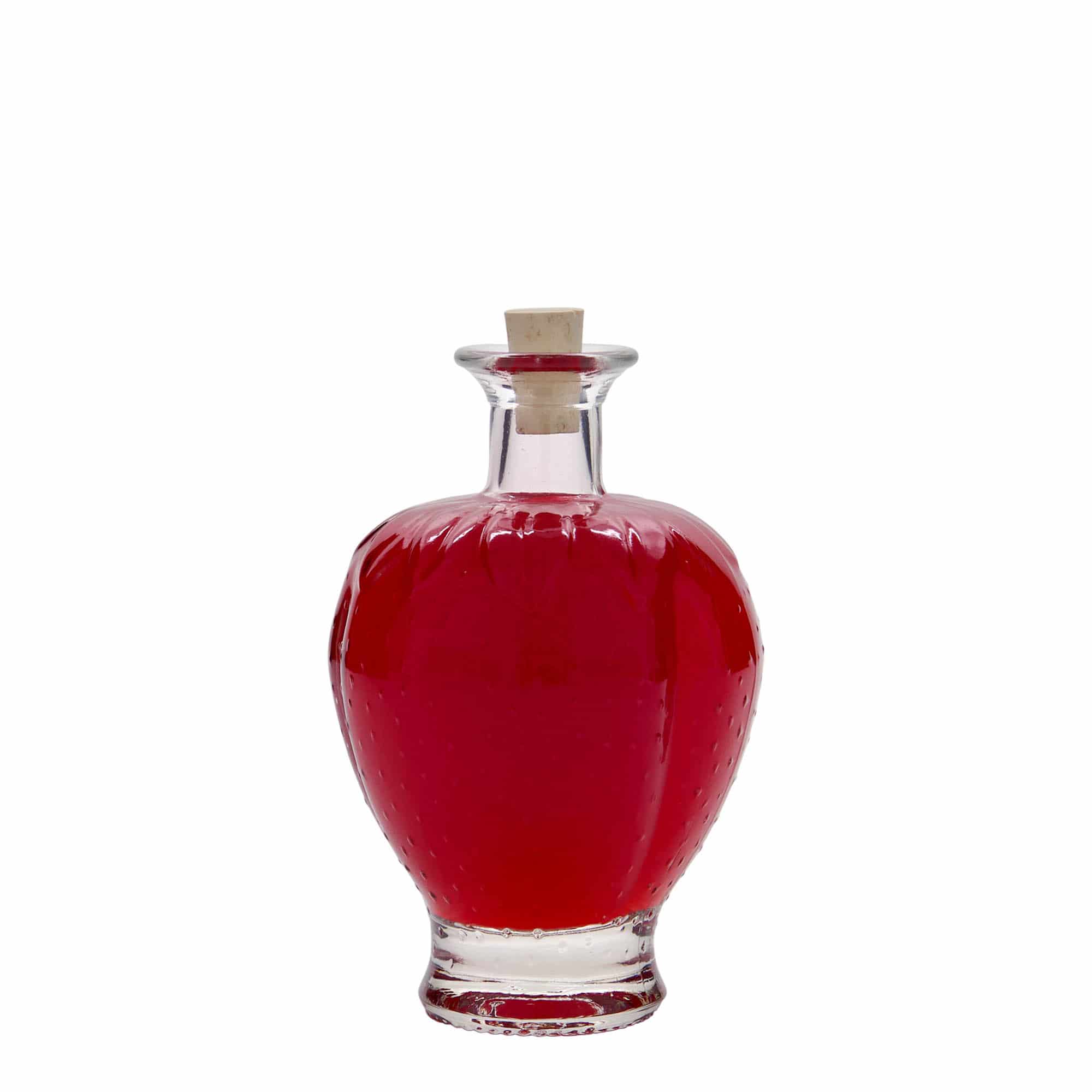 Bouteille en verre 200 ml 'Fraise', bouchage: bouchon