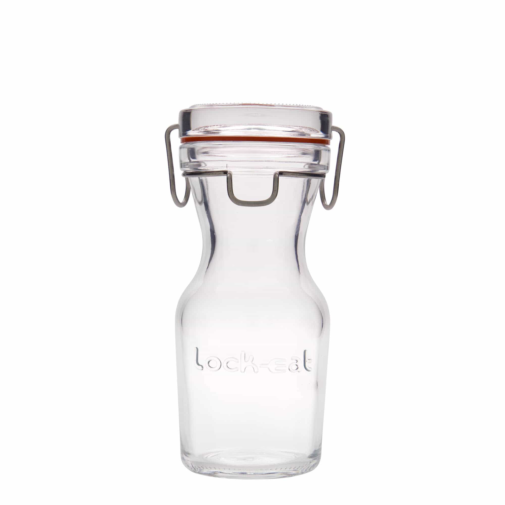 Carafe en verre 250 ml 'Lock-Eat', bouchage: bouchon mécanique