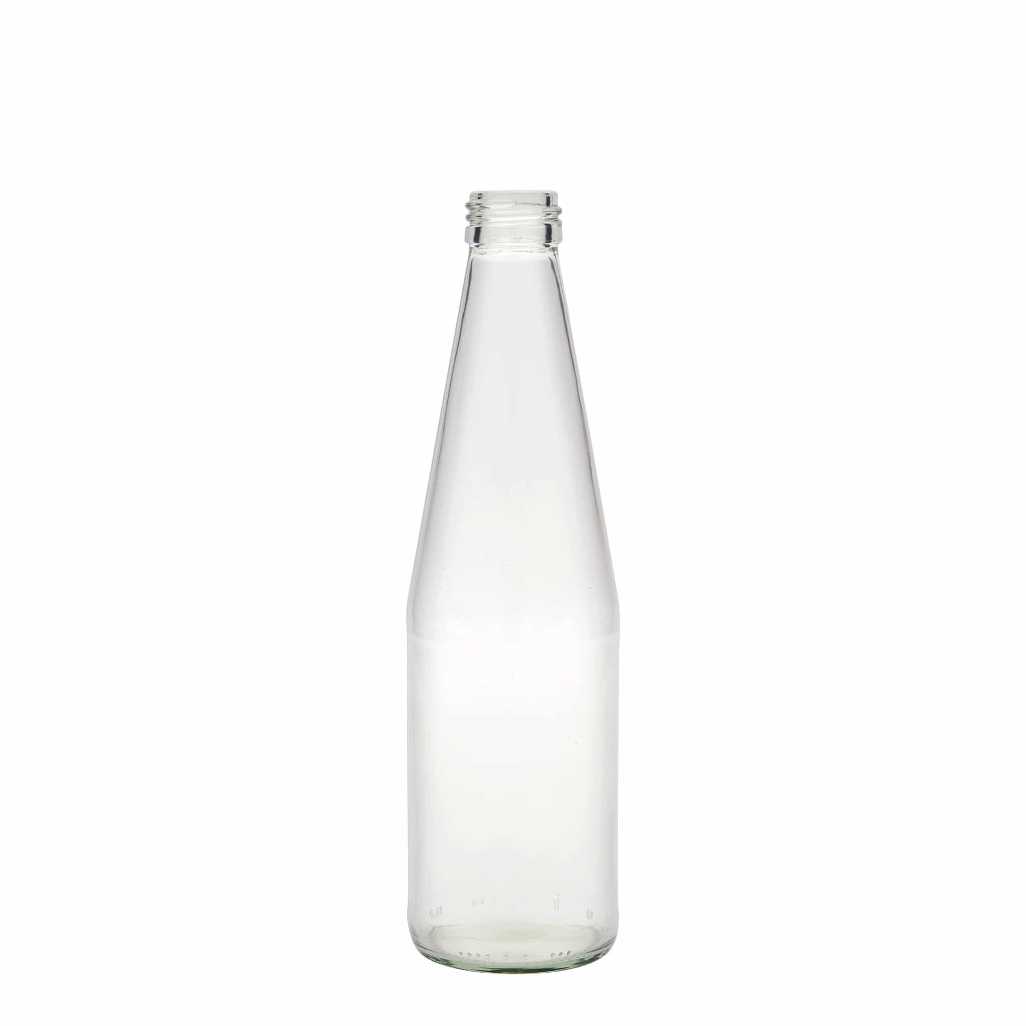 Bouteille universelle en forme de carotte 330 ml, verre, bouchage: PP 28