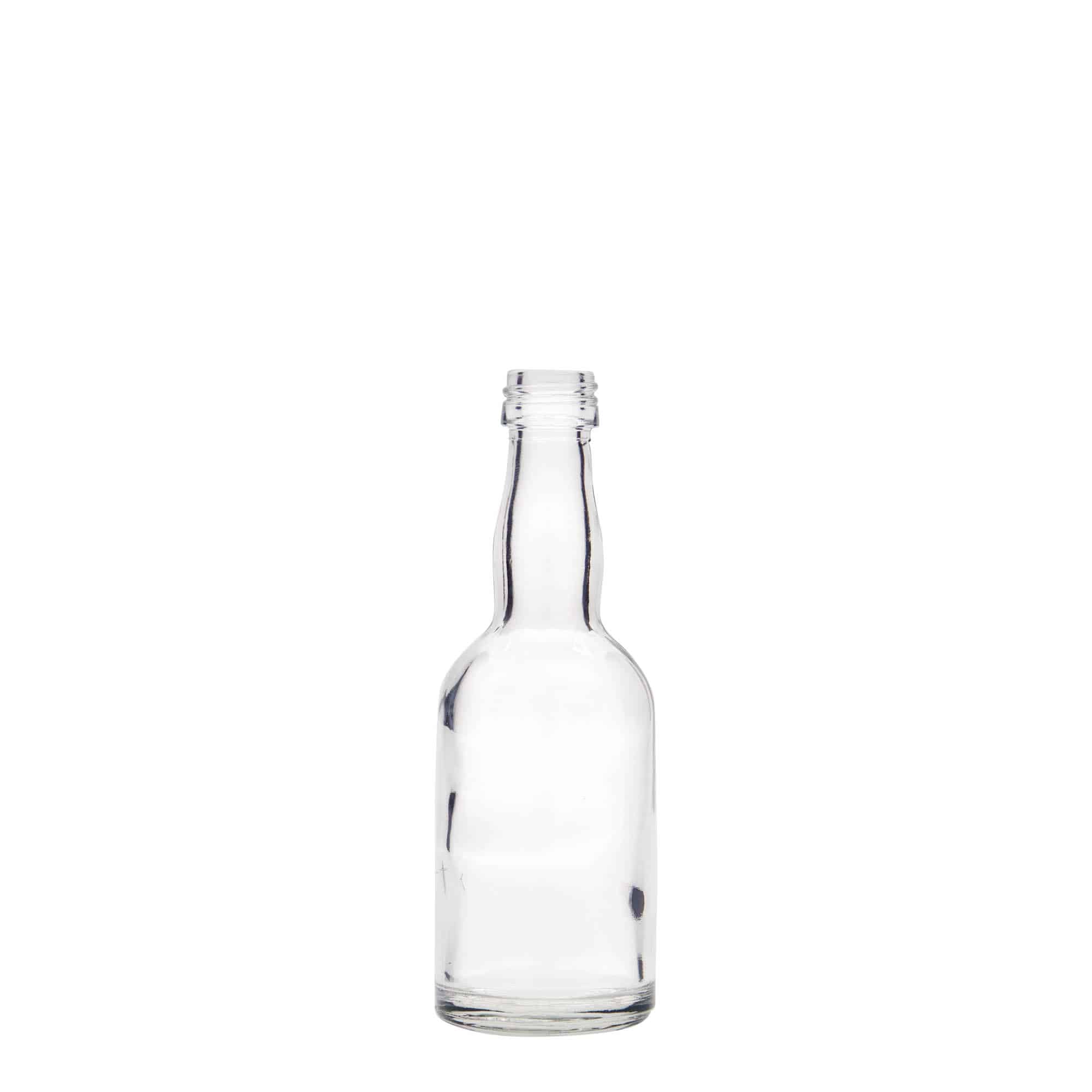 Glazen fles 'Proba', 50 ml, monding: PP 18