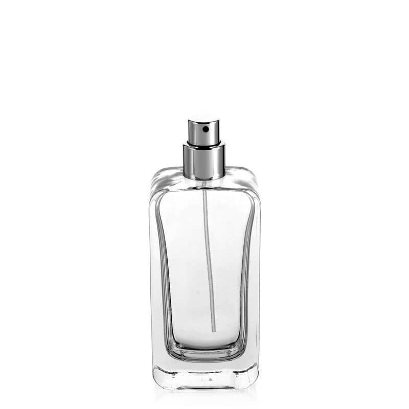 Glazen flacon 'Nizza', 50 ml, rechthoekig