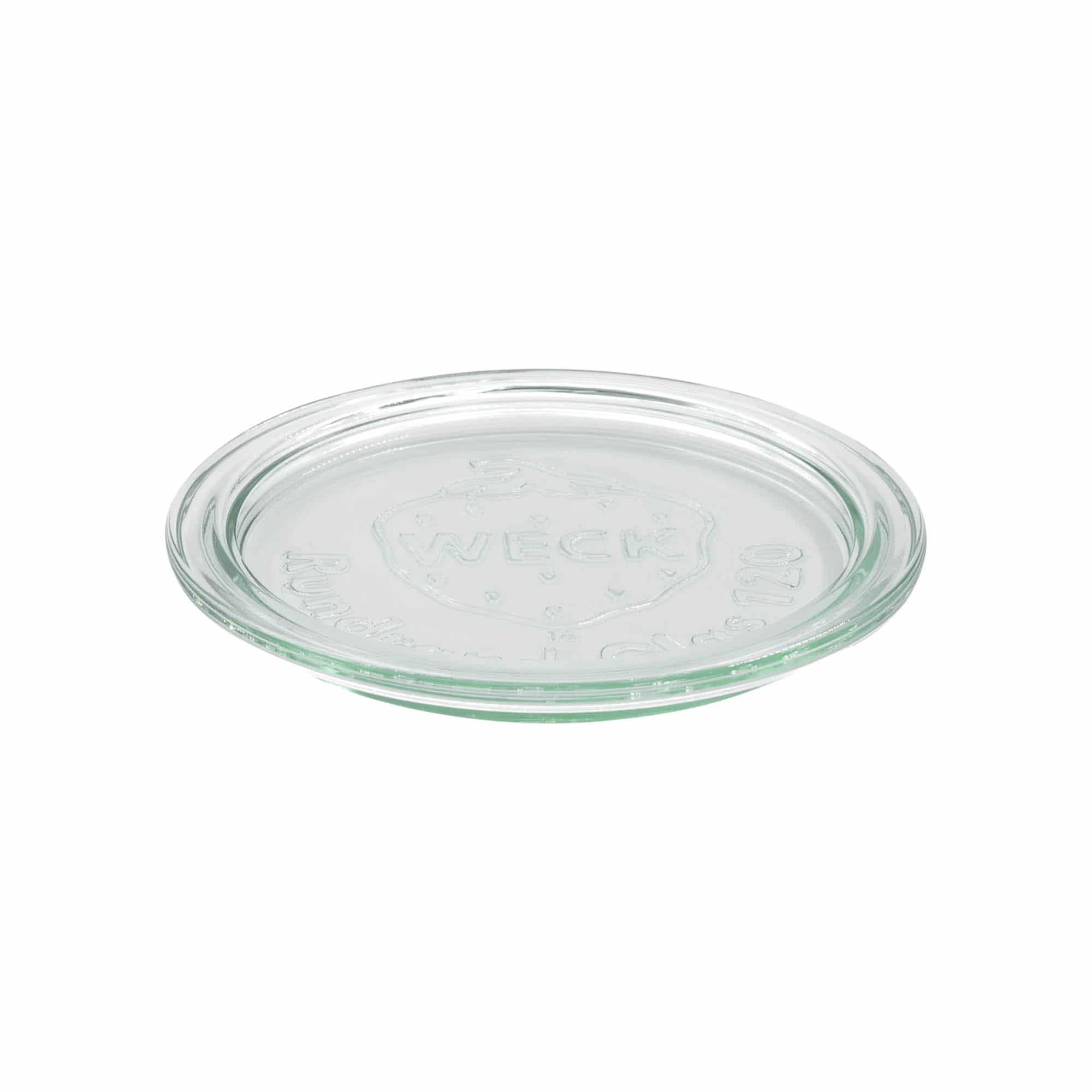 Couvercle en verre WECK aux bords arrondis, pour bouchage: RR120