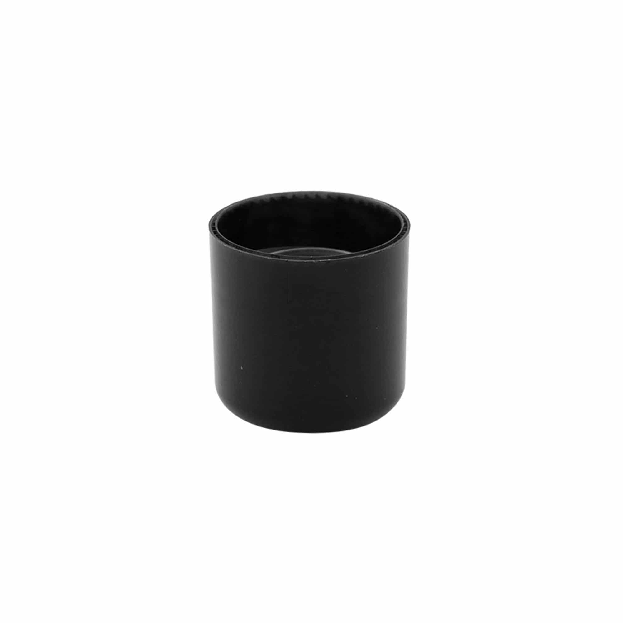 Bougage à vis avec insert de pulvérisation, plastique PP, noir, pour bouchage: GPI 24/410