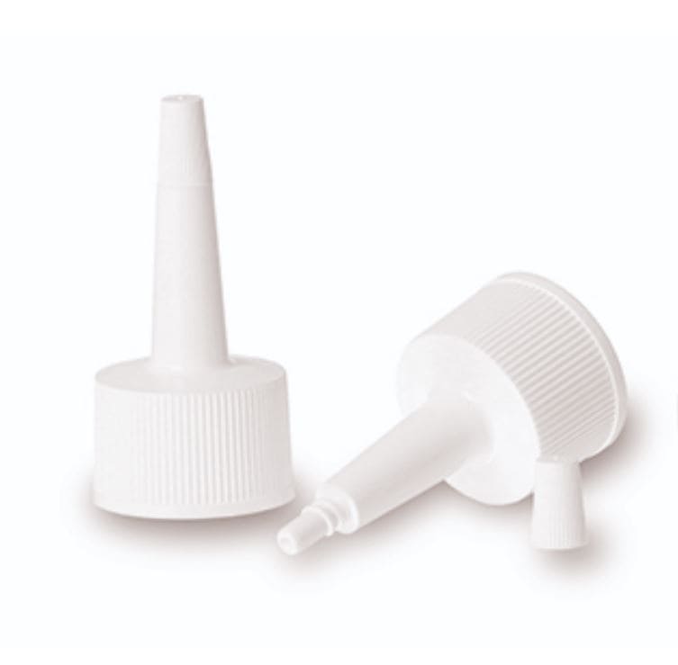 Bougage à vis avec applicateur, plastique PP, blanc, pour bouchage: GPI 24/410