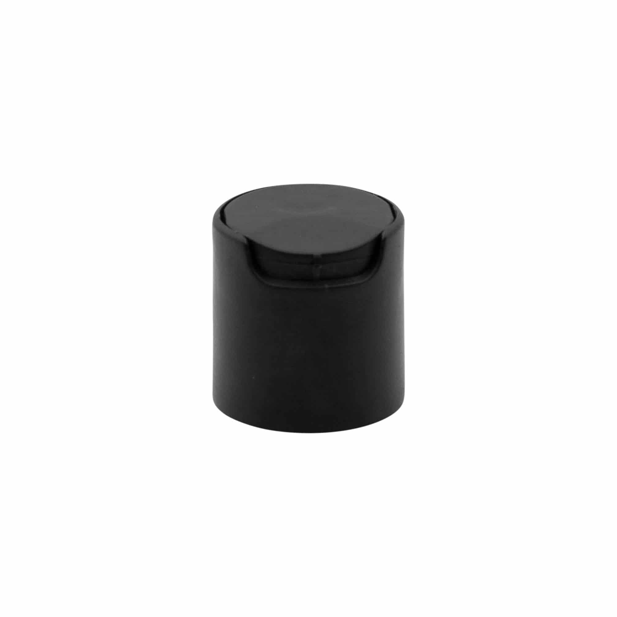 Bougage à vis Disc Top, plastique PP, noir, pour bouchage: GPI 24/410