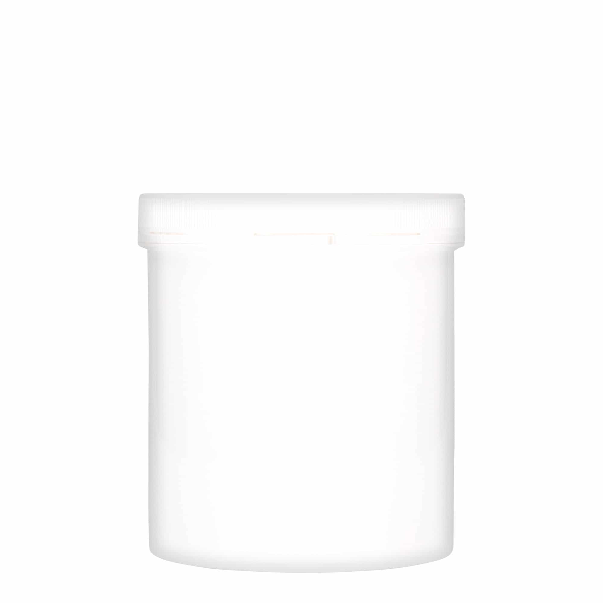 Boîte en plastique 1 000 ml 'Securilock', PP, blanche, bouchage: Bougage à vis