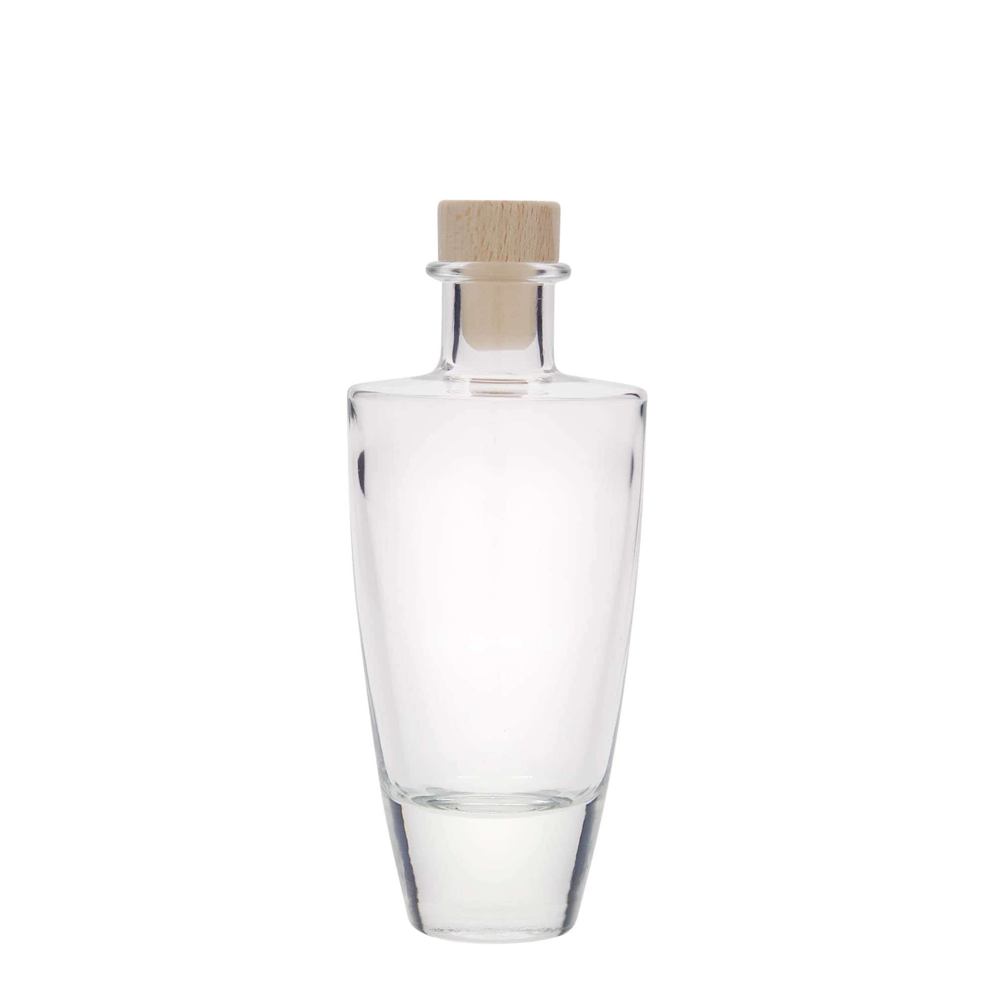 Bouteille en verre 200 ml 'Vanessa', ovale, bouchage: bouchon