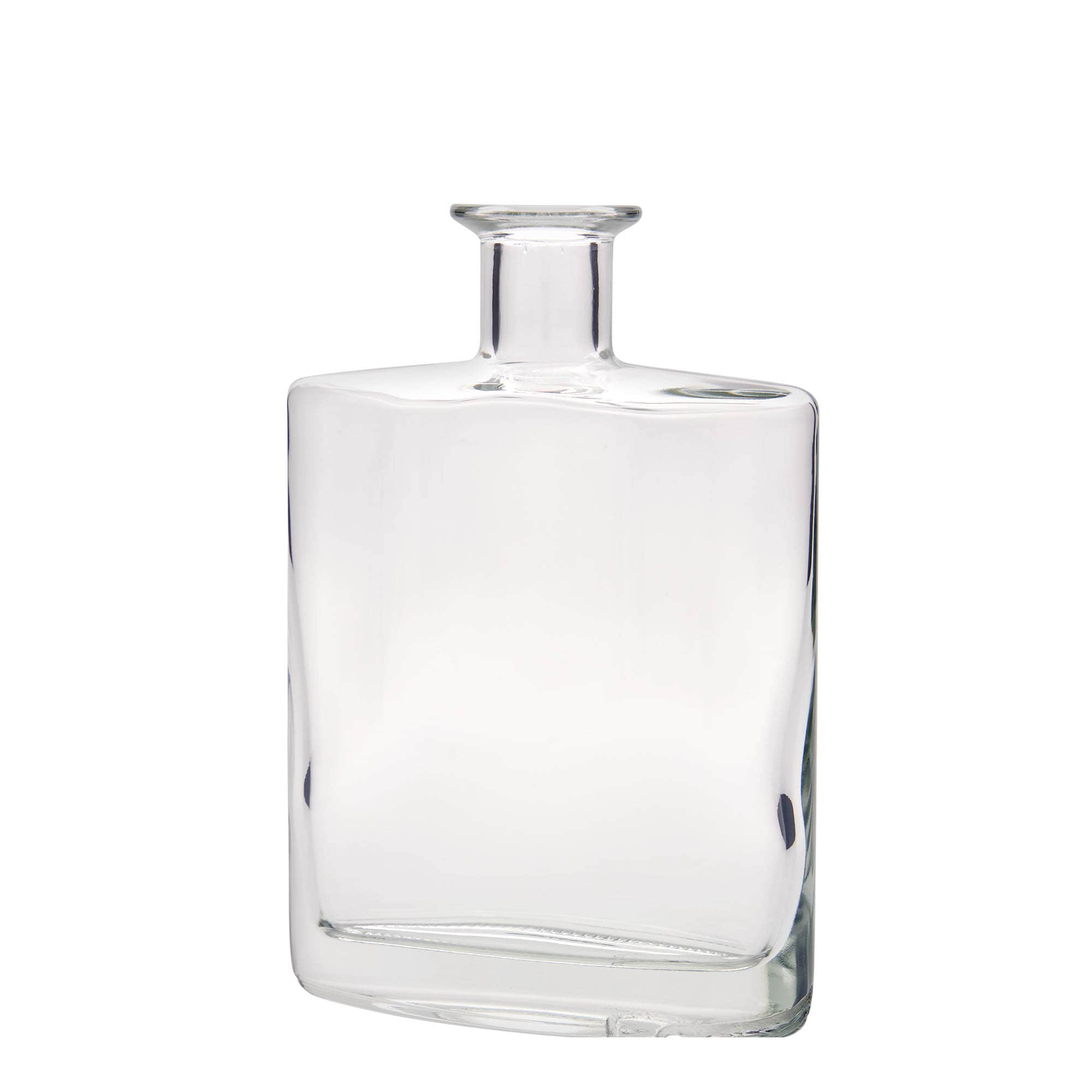 Bouteille en verre 700 ml 'Zorbas', ovale, bouchage: bouchon