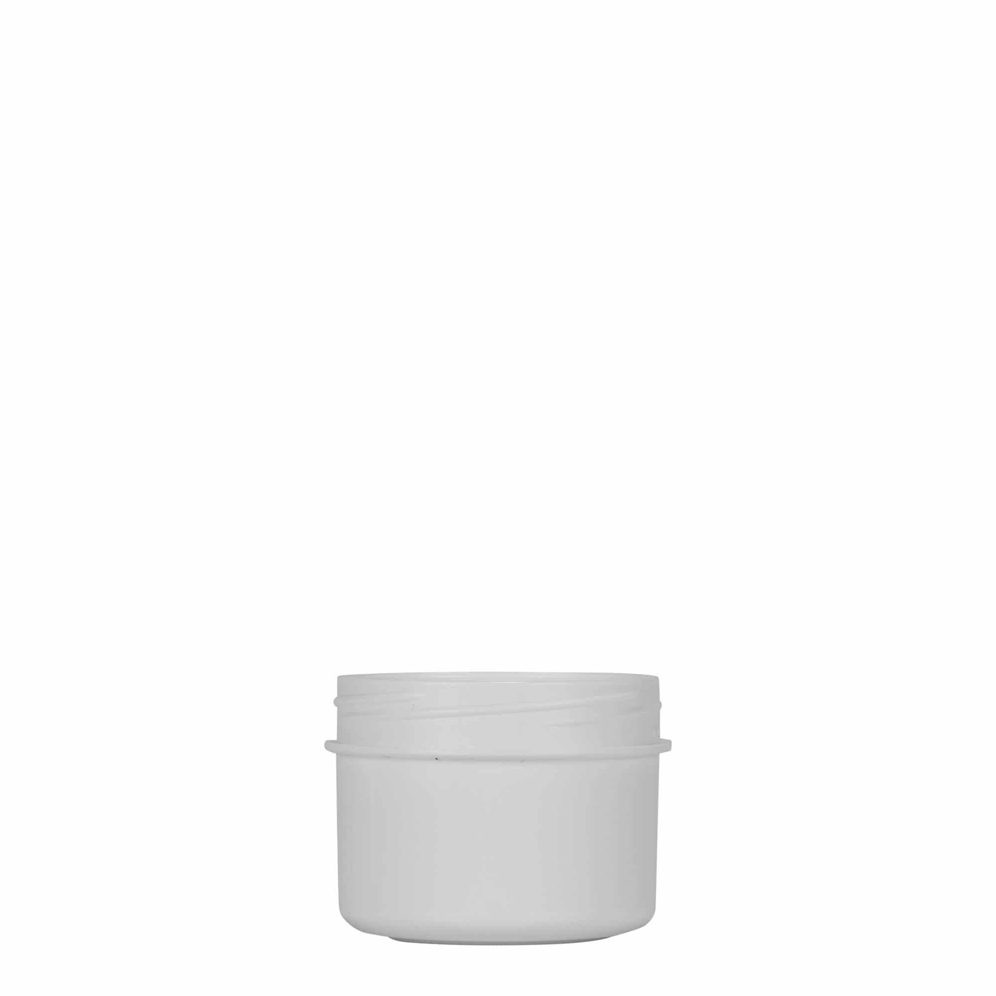 Plastic pot 'White Line', 35 ml, PP, wit, monding: schroefsluiting