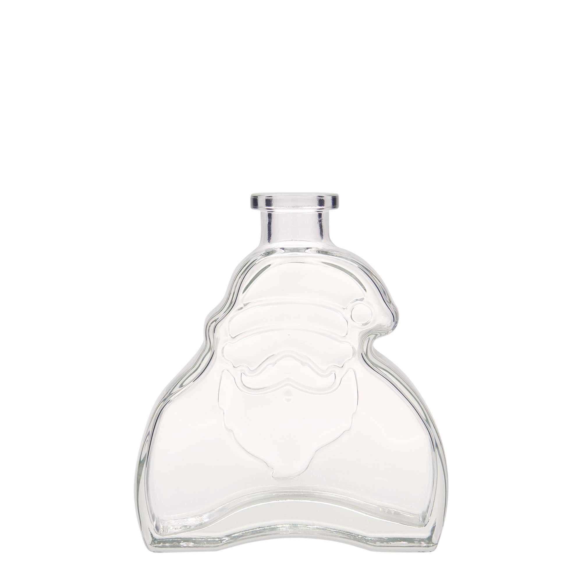 Bouteille en verre 200 ml 'Santa Claus', bouchage: bouchon