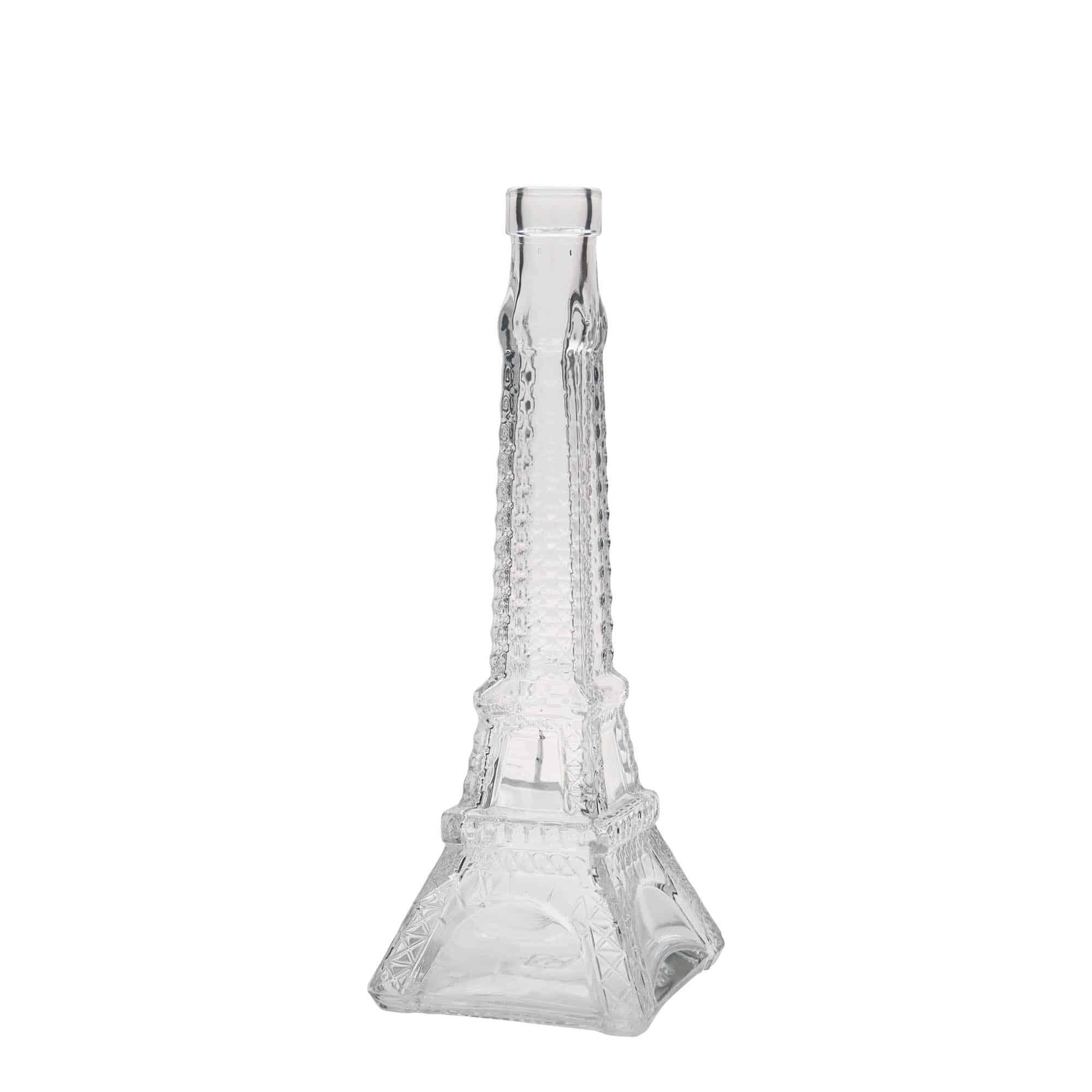 Glazen fles 'Eiffeltoren', 200 ml, monding: kurk