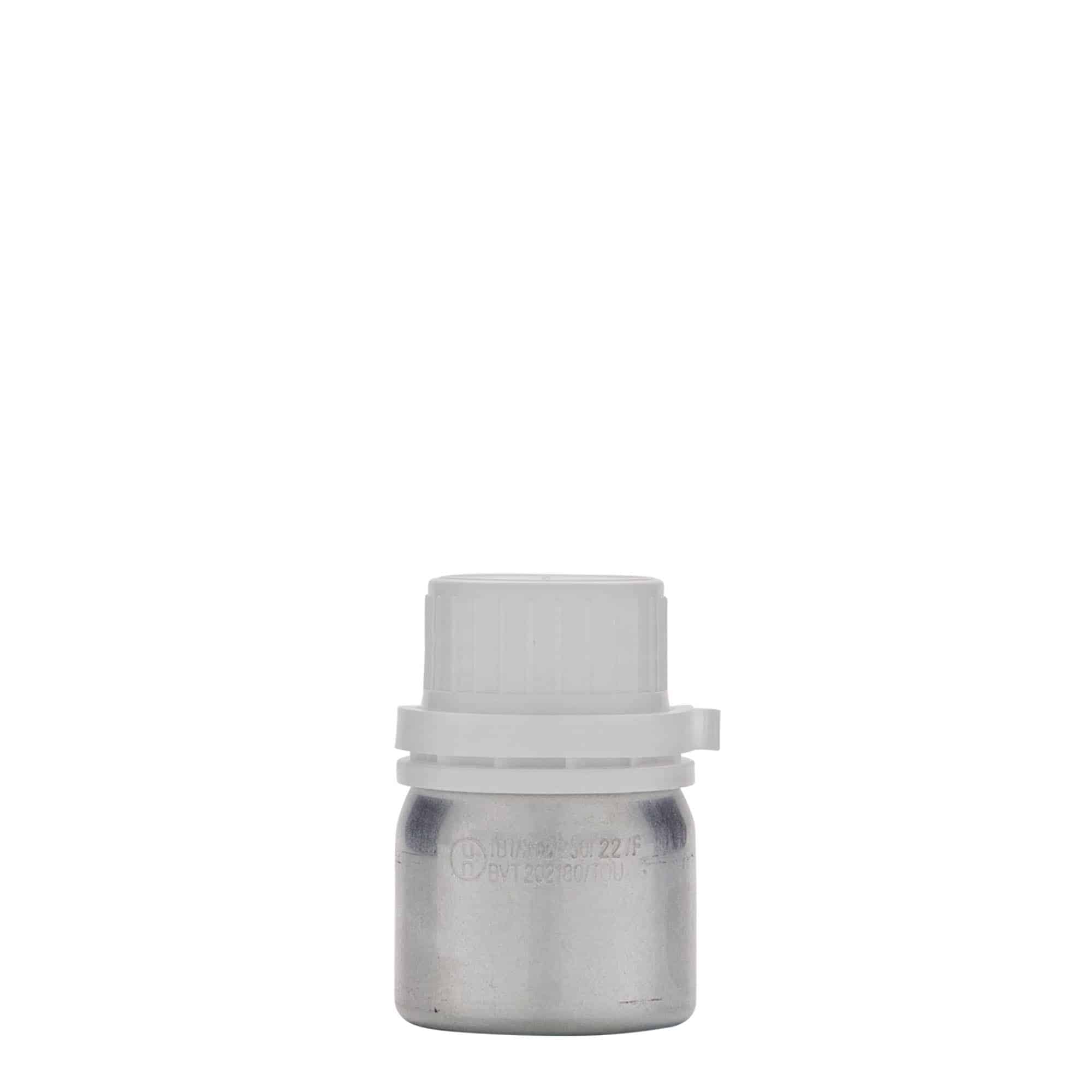 Bouteille en aluminium 50 ml, métal, argenté, bouchage: DIN 32