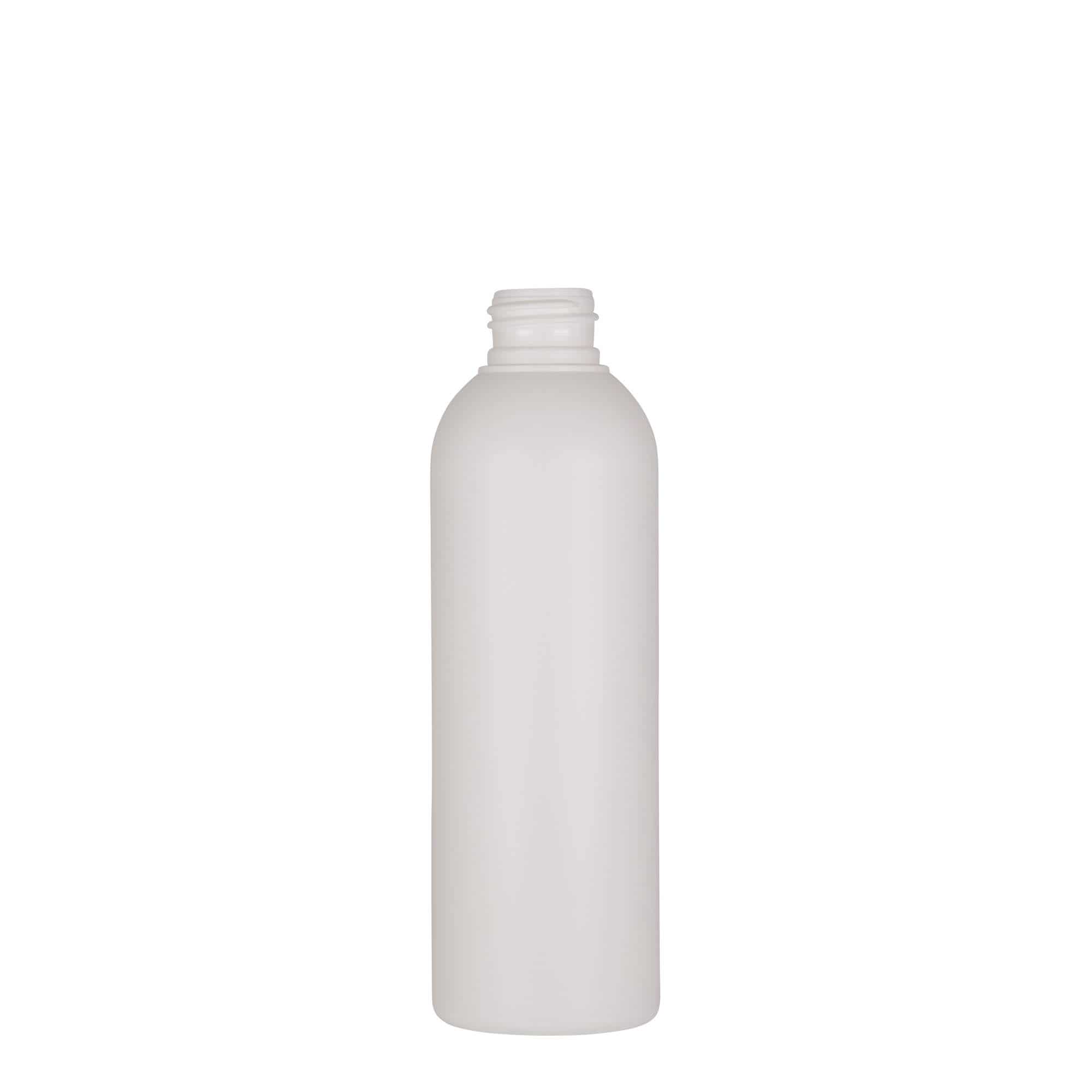 Bouteille en plastique 200 ml 'Tuffy', PEHD, blanche, bouchage: GPI 24/410