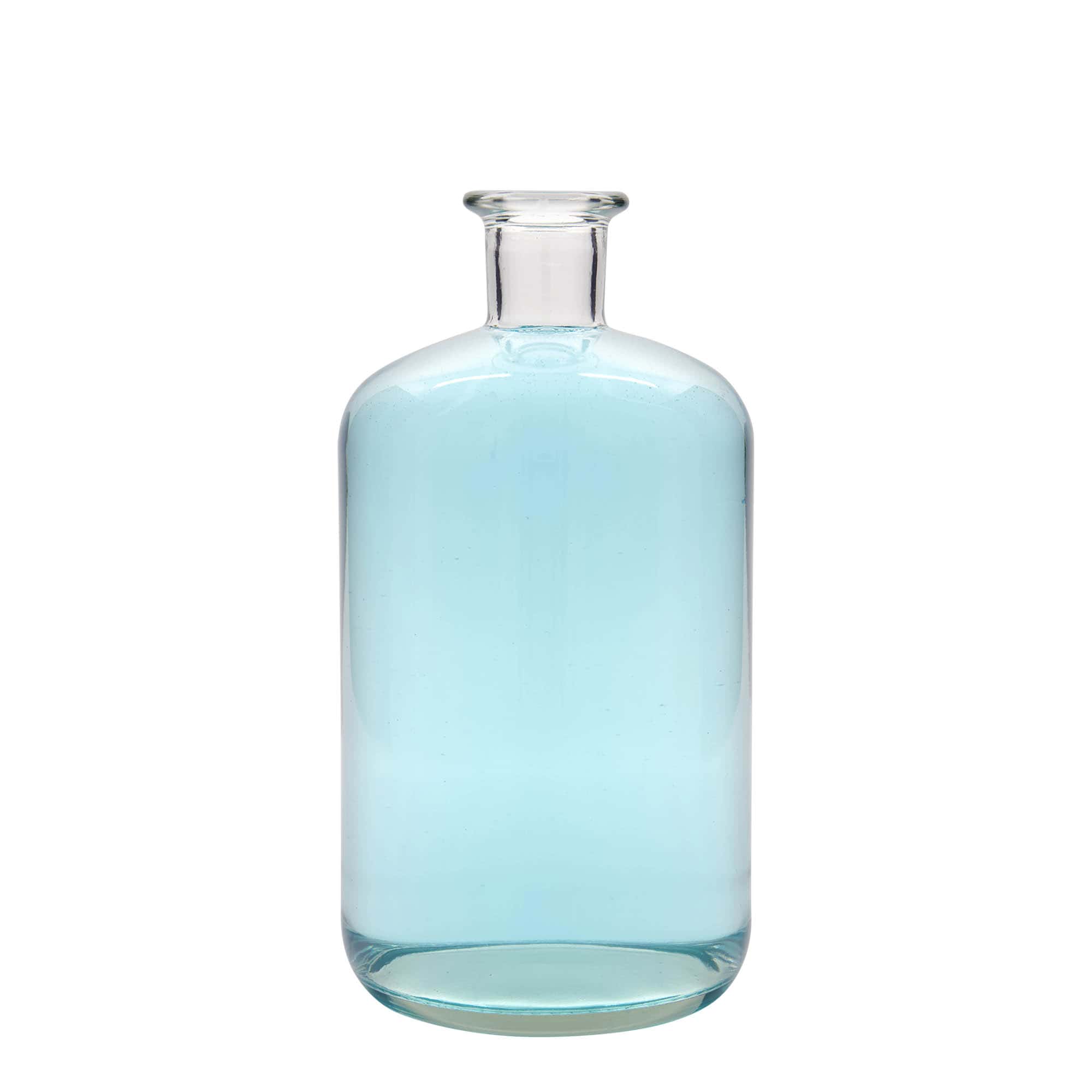 Bouteille en verre apothicaire 1 500 ml, bouchage: bouchon