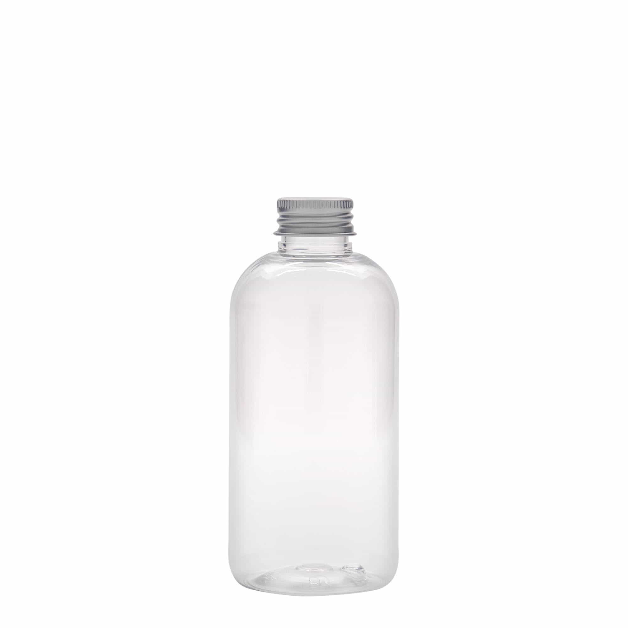 Bouteille en PET 200 ml 'Boston', plastique, bouchage: GPI 24/410