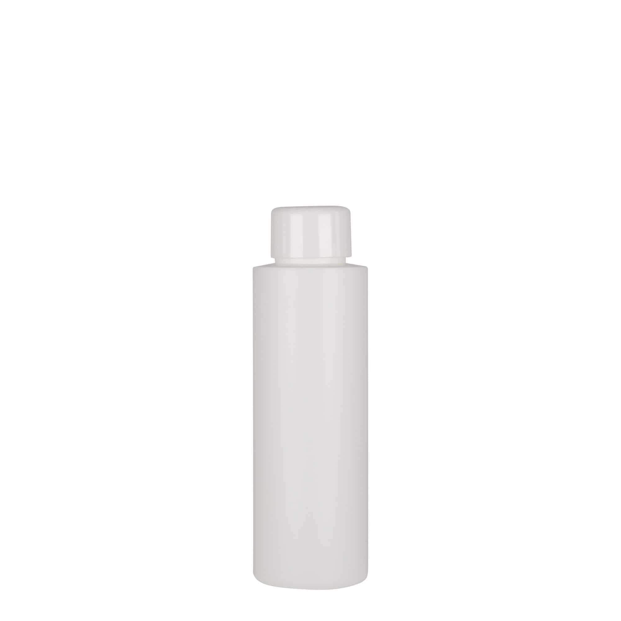 Bouteille en plastique 100 ml 'Pipe', PEHD, blanche, bouchage: GPI 24/410